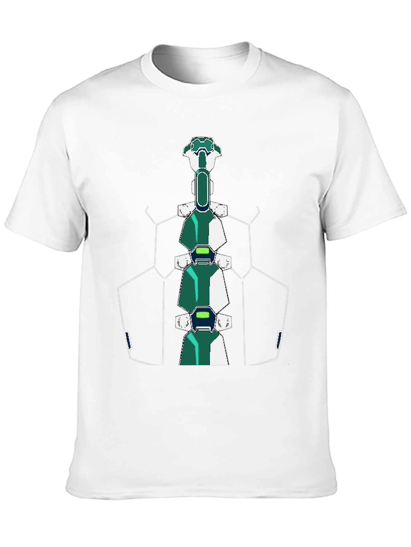 Futuristic Spine T-Shirt - Sci-Fi Style