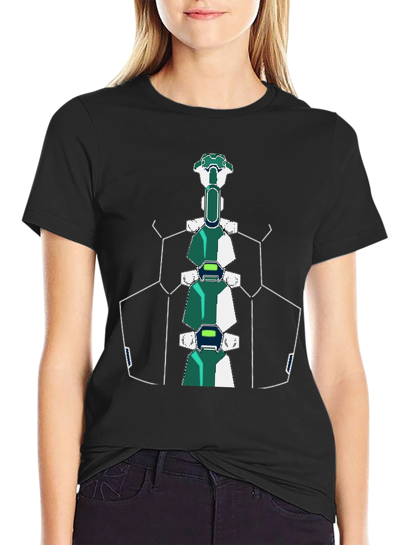 Futuristic Spine T-Shirt - Sci-Fi Style