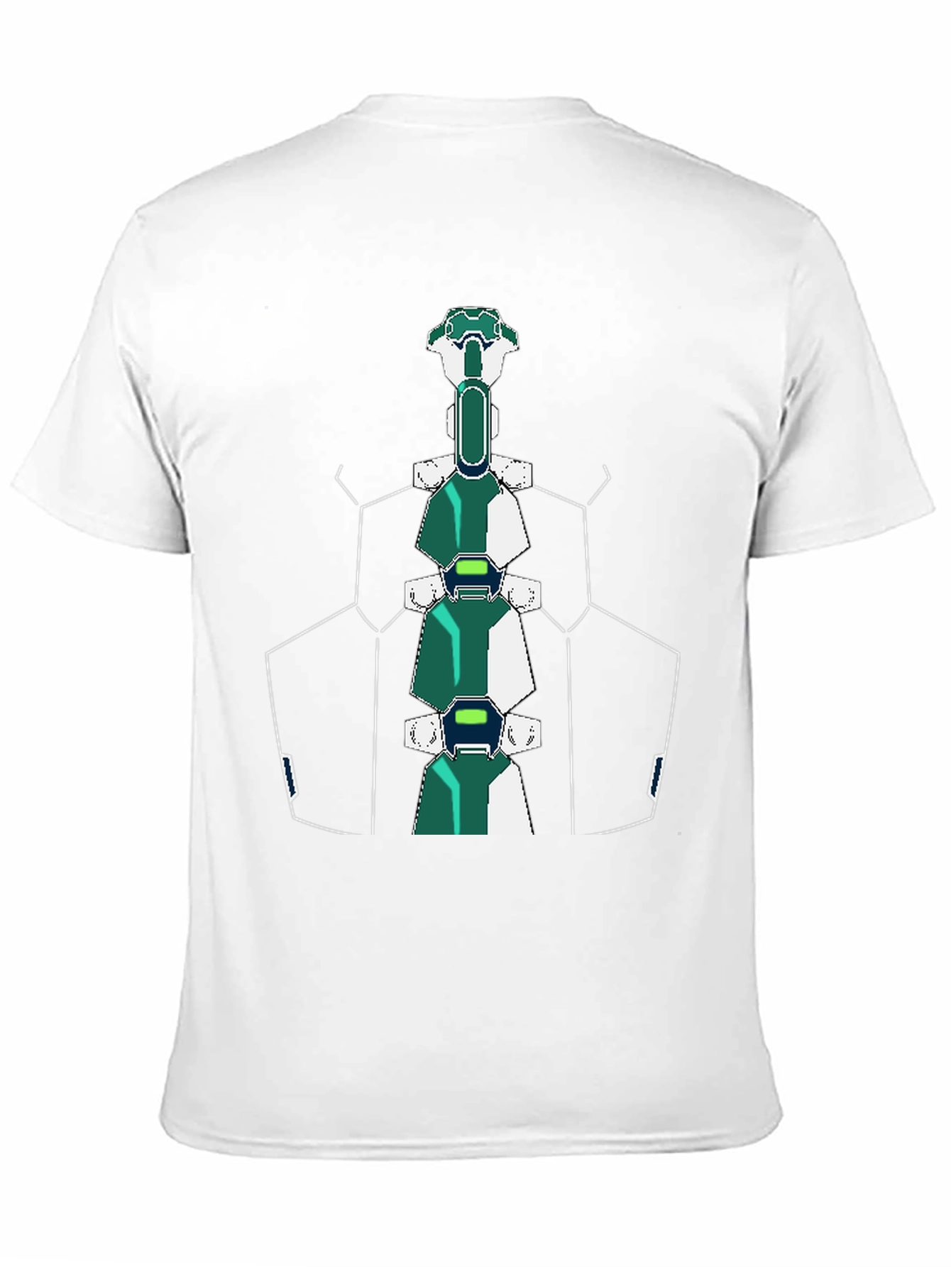 Futuristic Spine T-Shirt - Sci-Fi Style