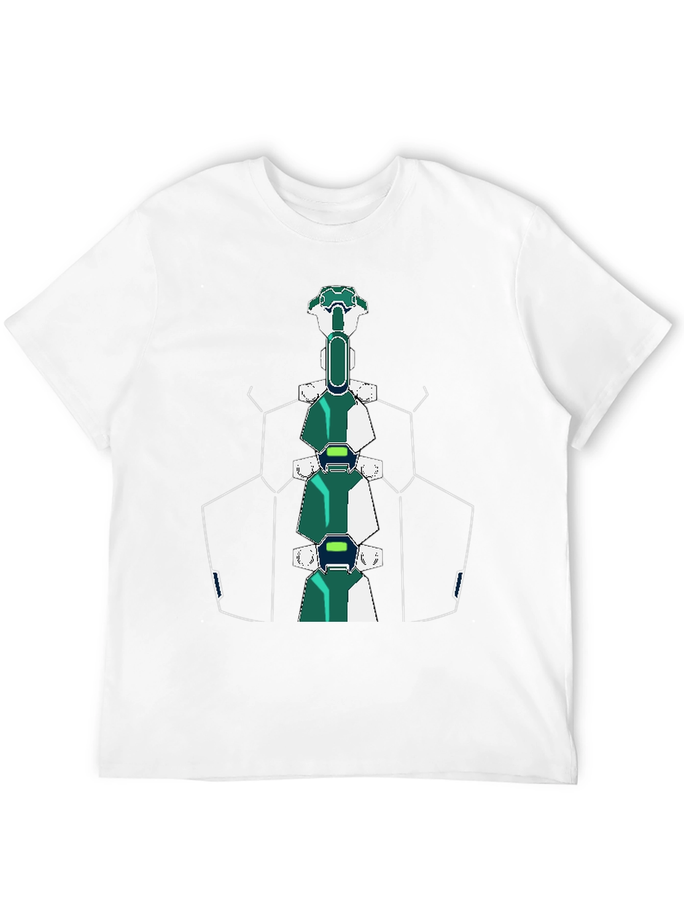 Futuristic Spine T-Shirt - Sci-Fi Style