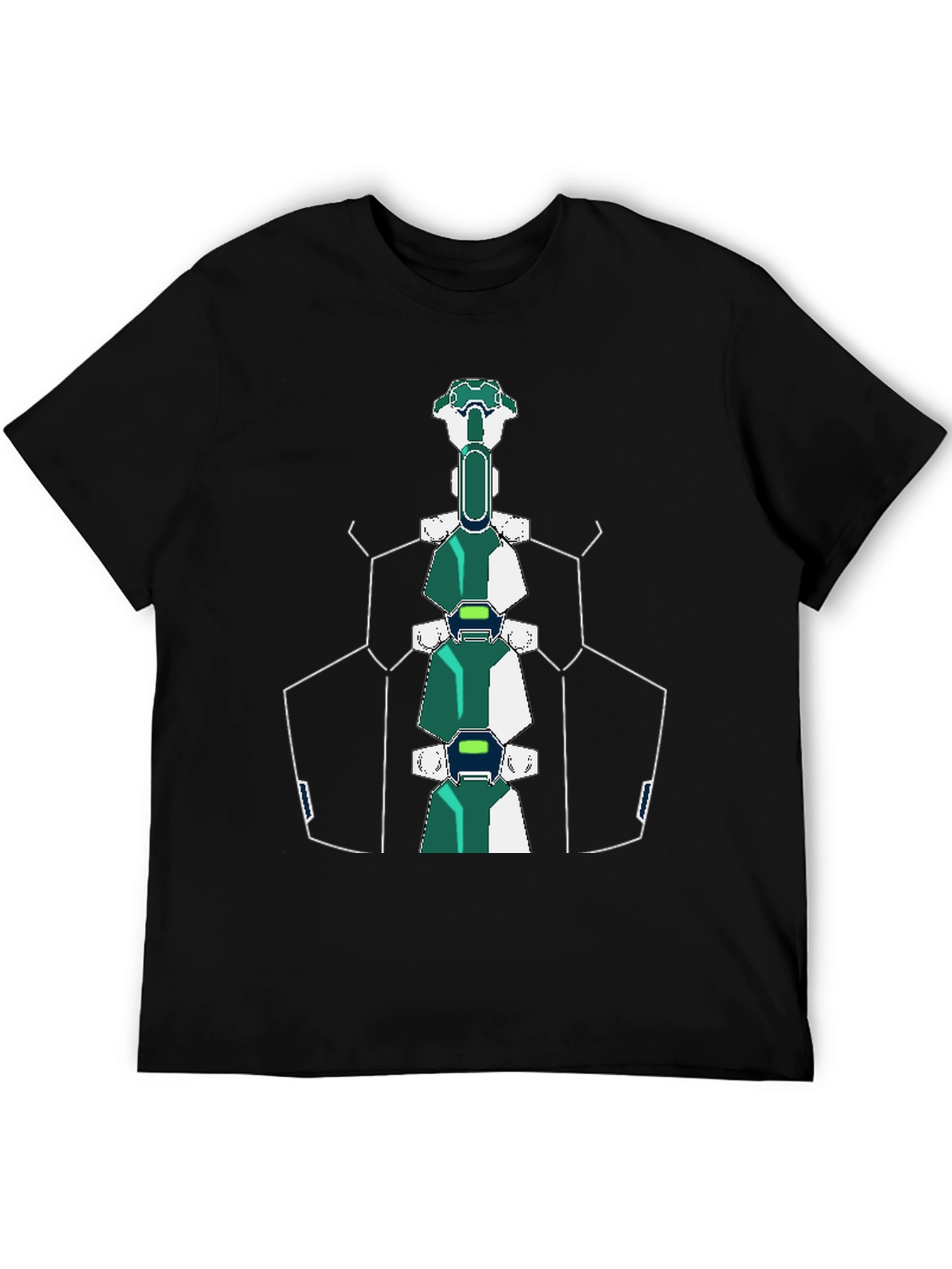 Futuristic Spine T-Shirt - Sci-Fi Style