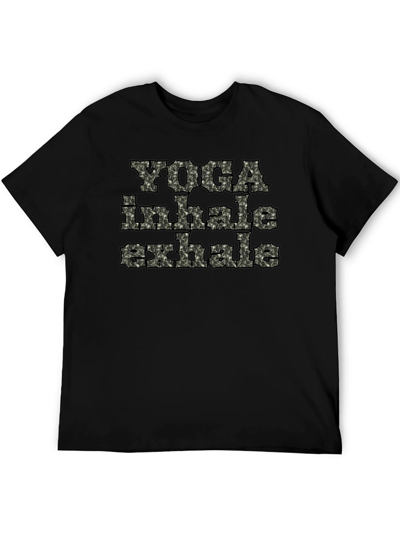 Yoga Inhale Exhale Black T-Shirt