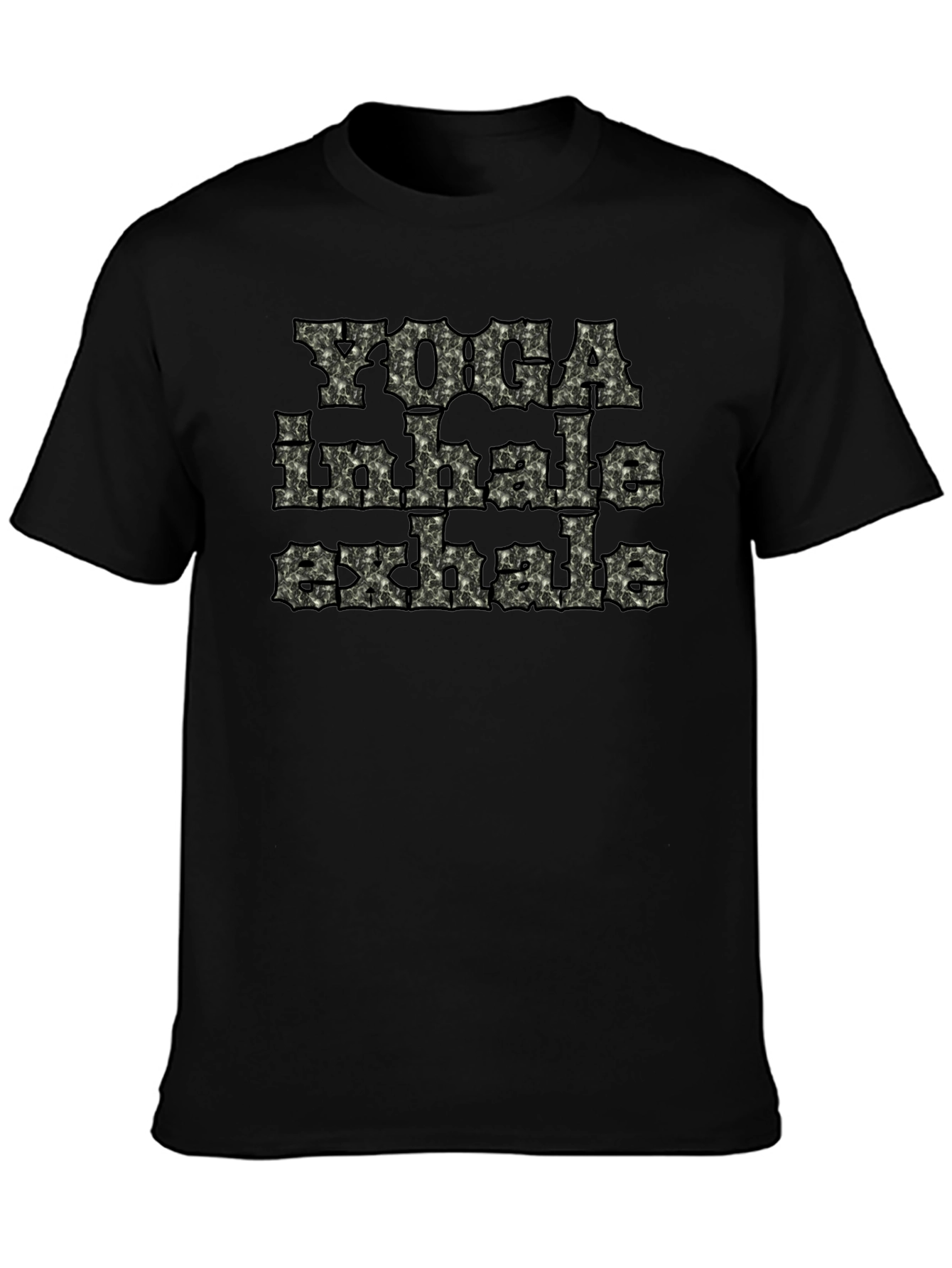 Yoga Inhale Exhale Black T-Shirt