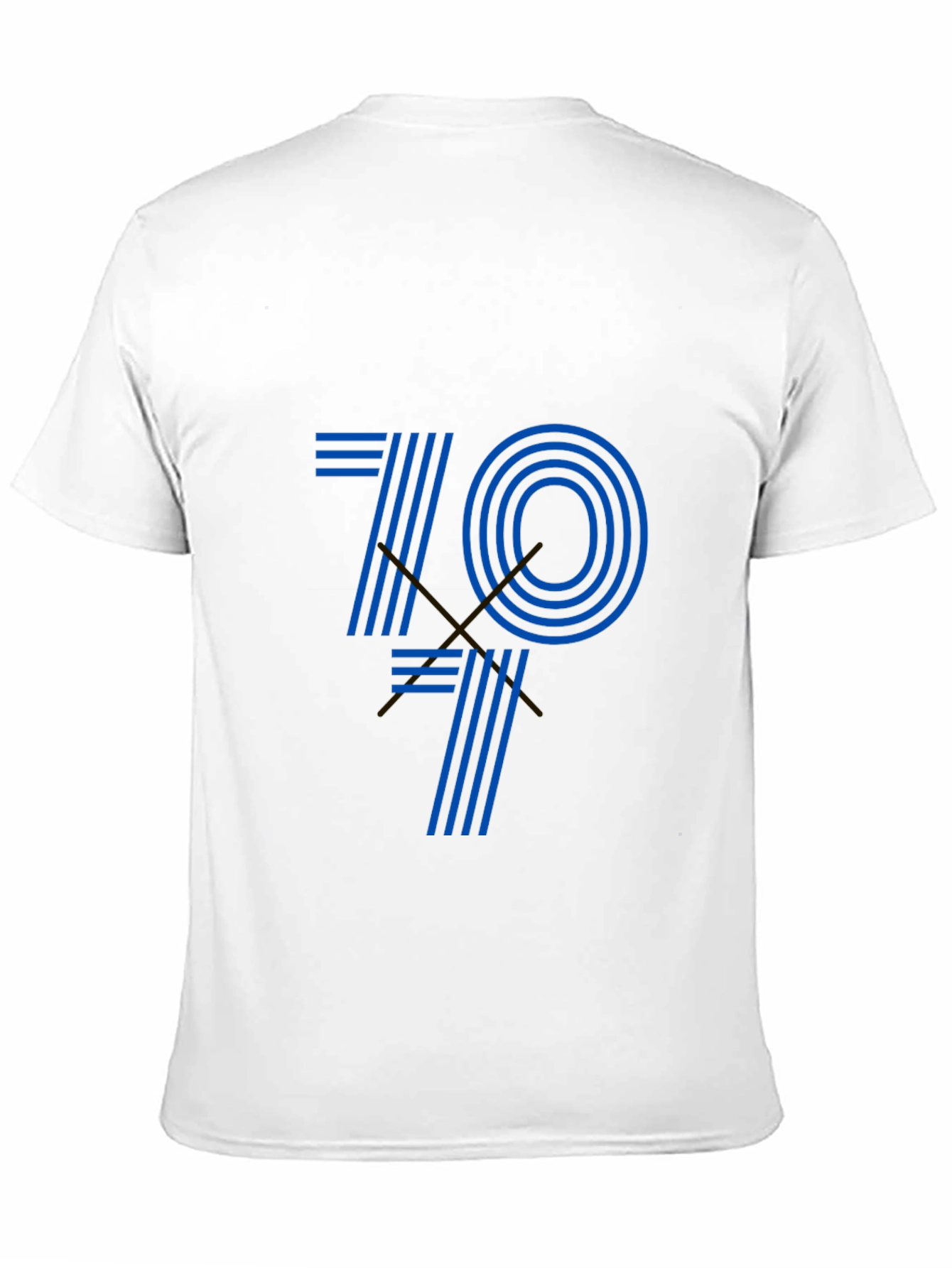 Retro 70s Style Graphic Tee - Black