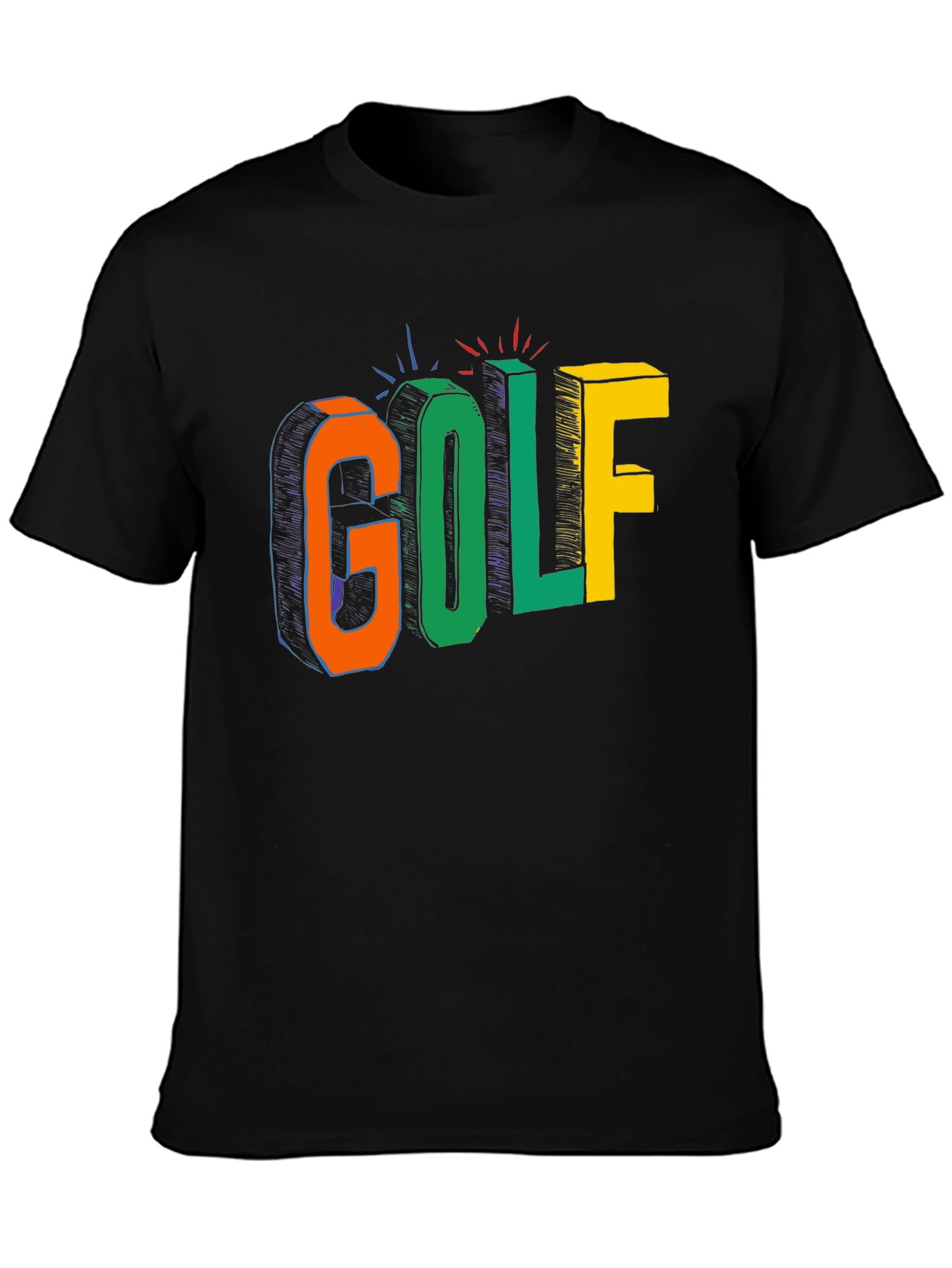 Colorful Golf Graphic T-Shirt