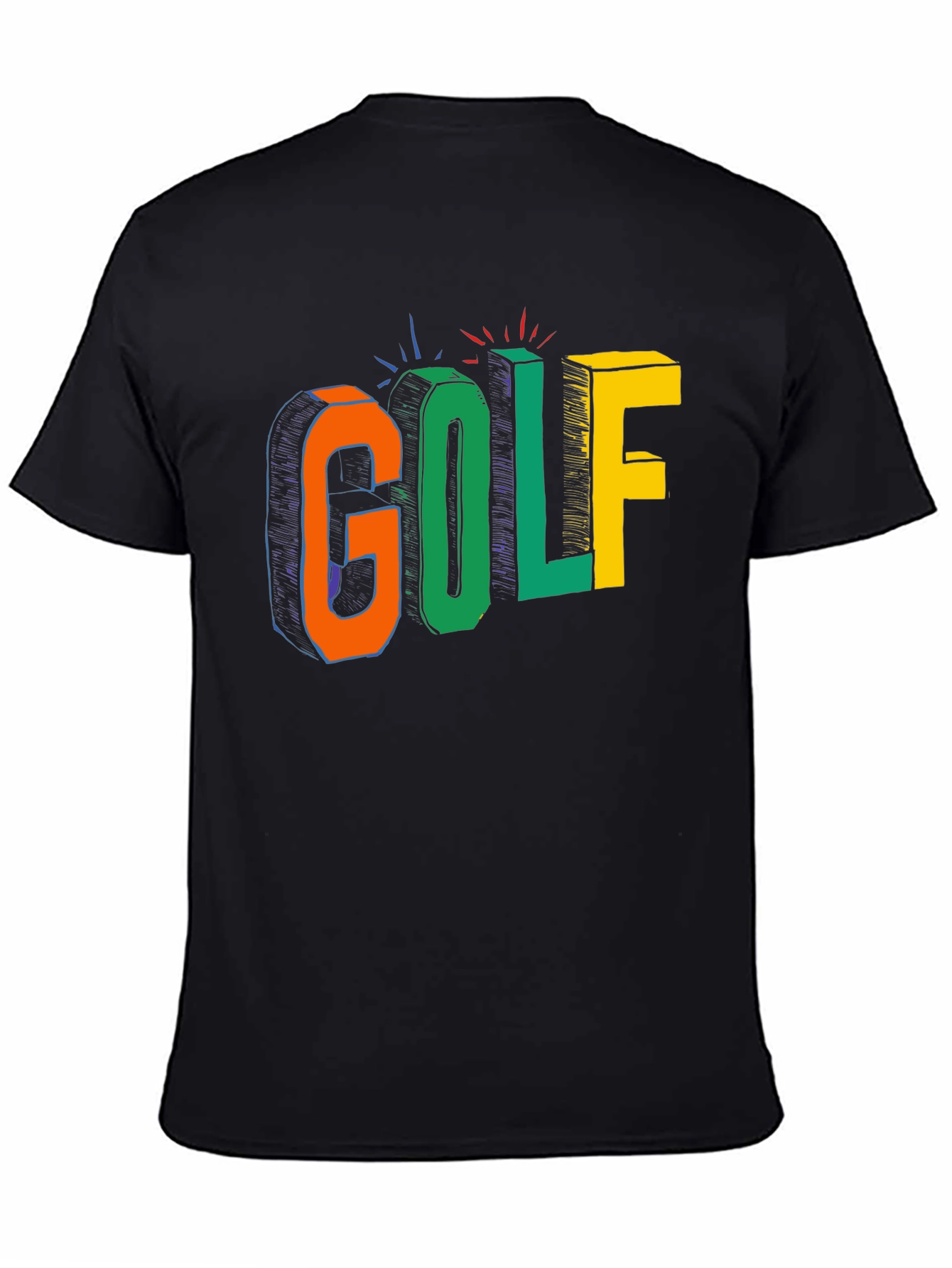 Colorful Golf Graphic T-Shirt