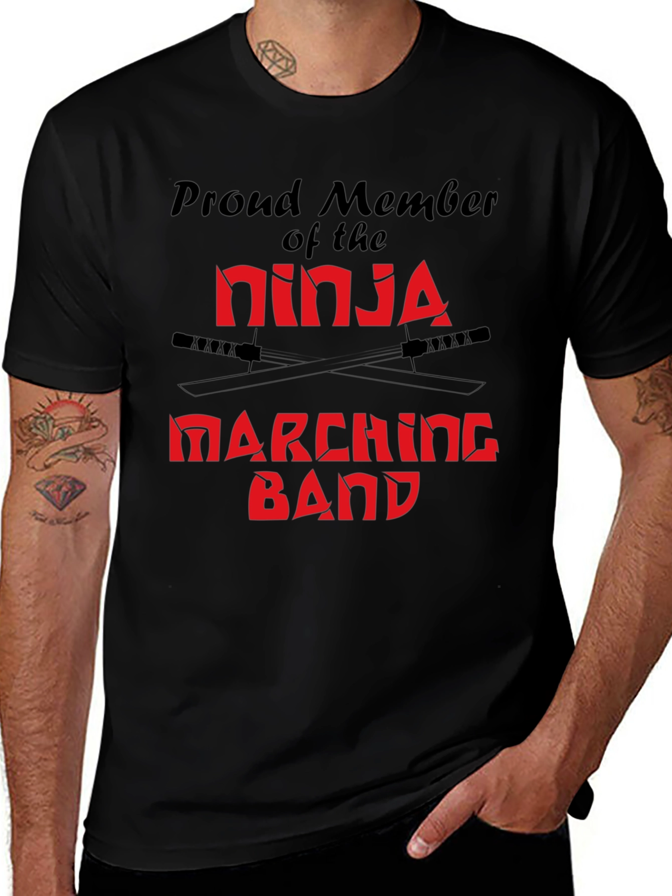 Ninja Marching Band T-Shirt - Black