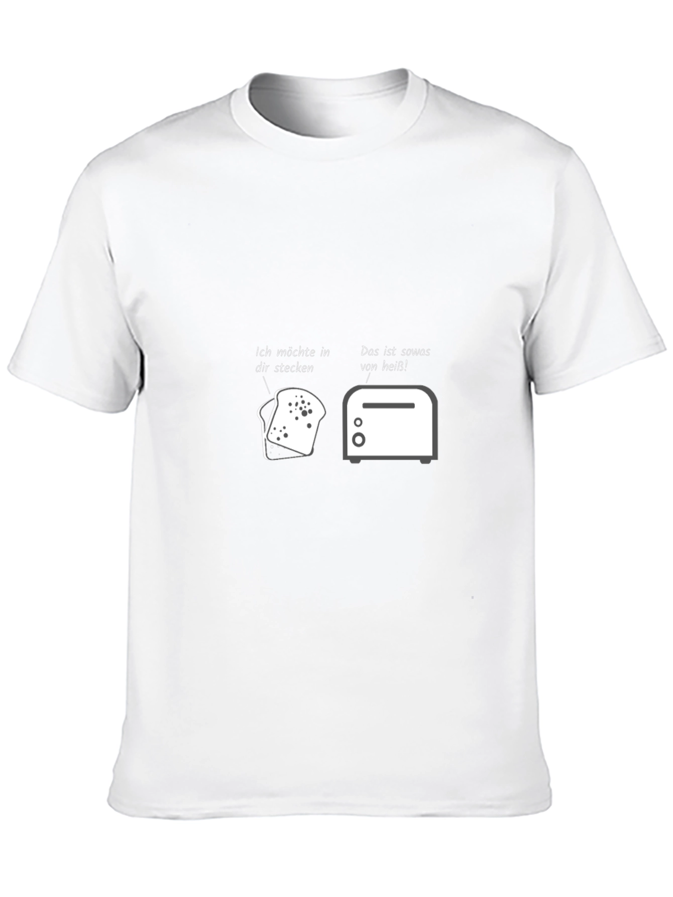 Humorous Toast & Toaster Graphic T-Shirt