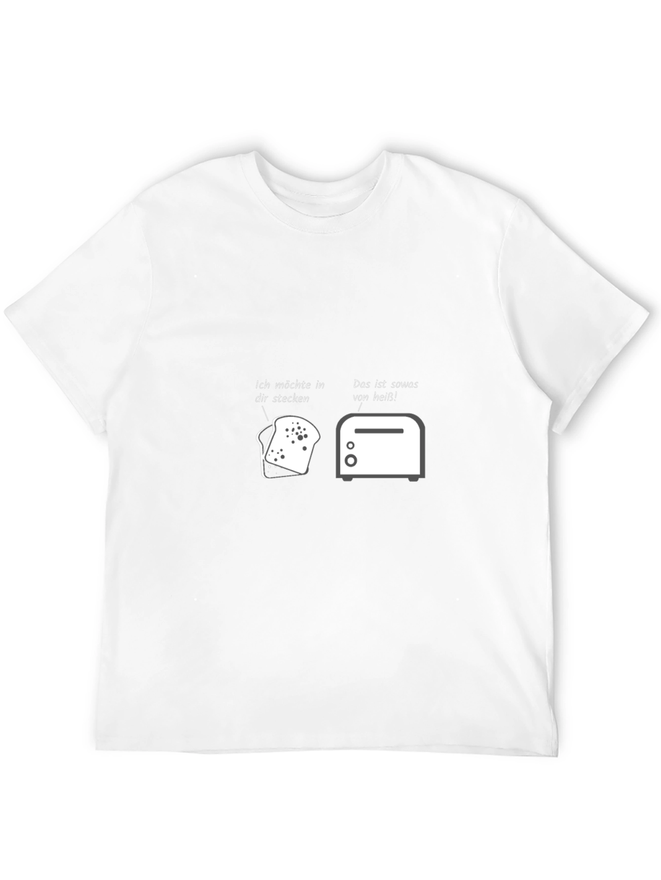 Humorous Toast & Toaster Graphic T-Shirt