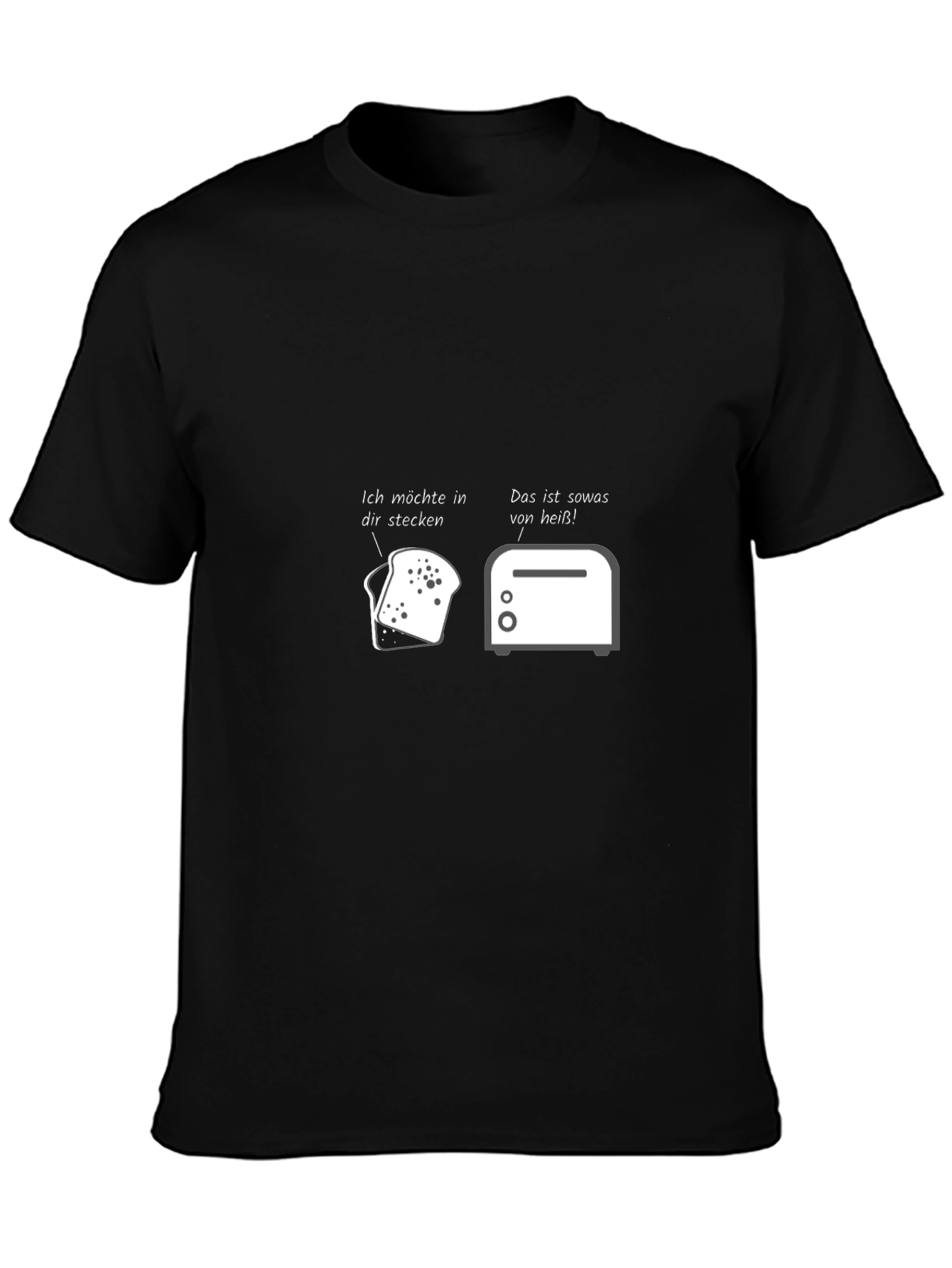 Humorous Toast & Toaster Graphic T-Shirt