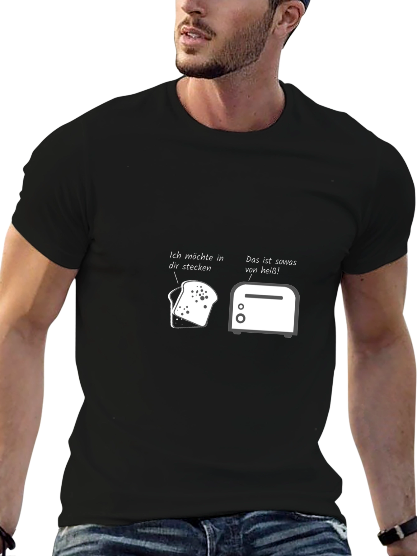 Humorous Toast & Toaster Graphic T-Shirt