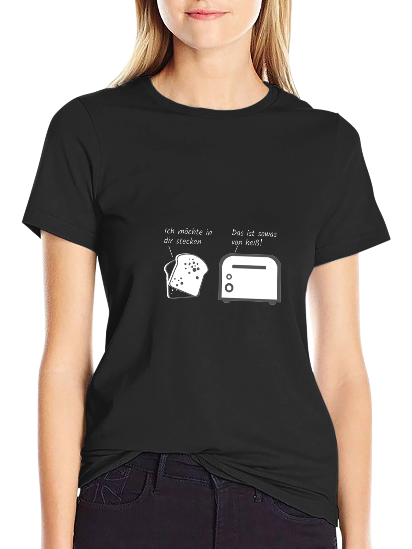 Humorous Toast & Toaster Graphic T-Shirt