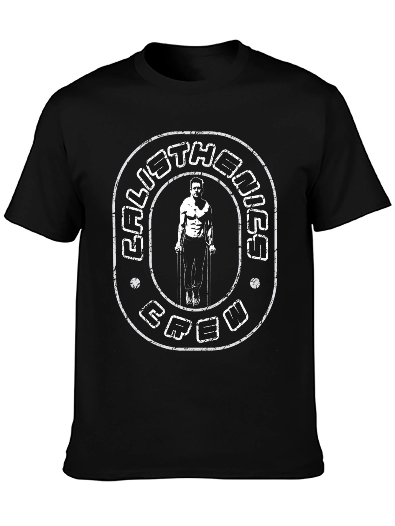 Calisthenics Crew Graphic Tee - Black
