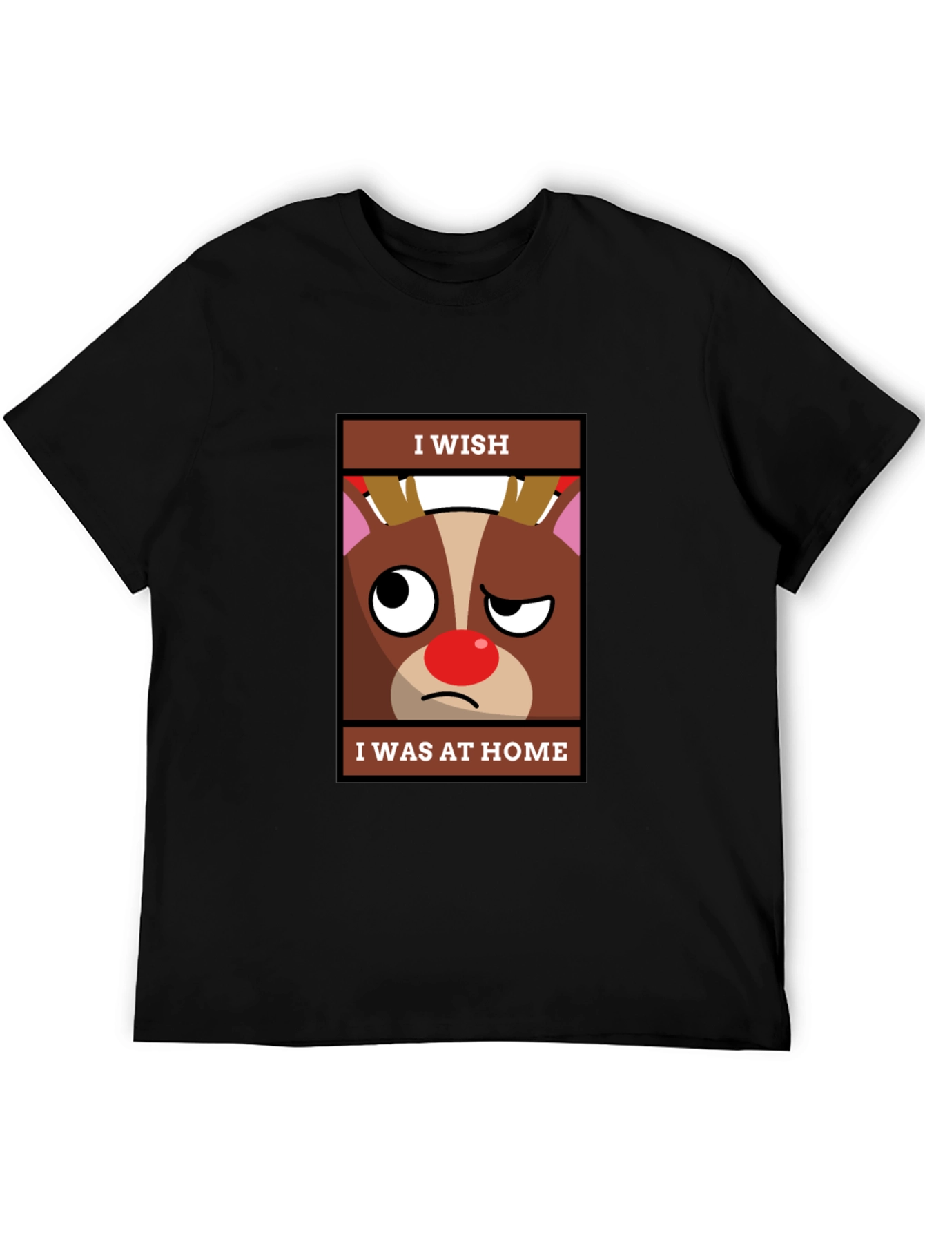 I Wish I Was At Home Funny Christmas T-Shirt