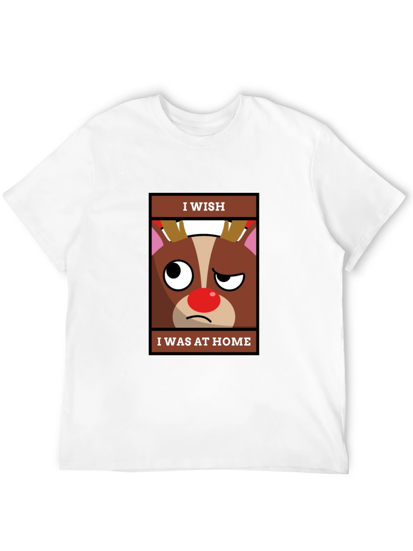 I Wish I Was At Home Funny Christmas T-Shirt