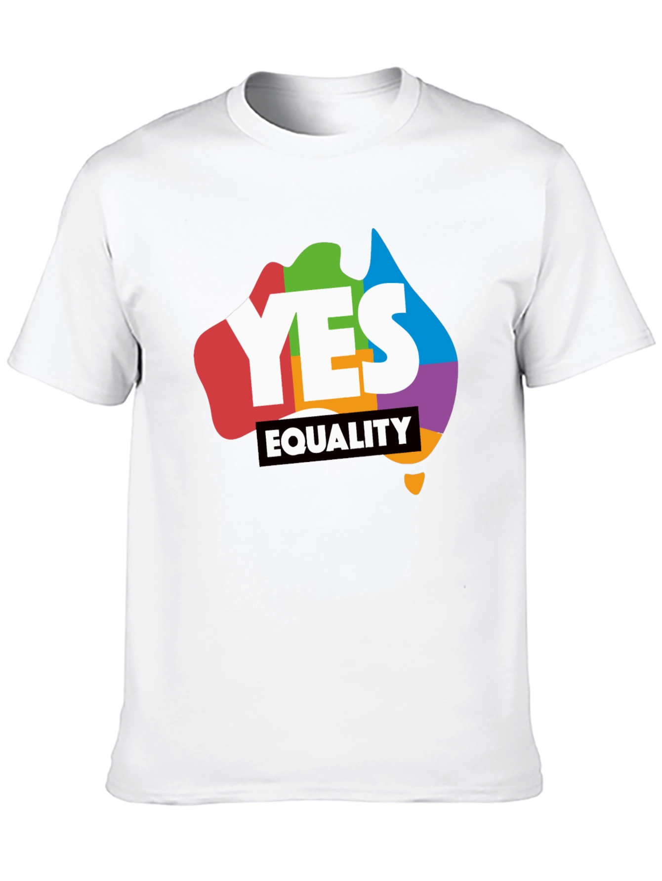 Yes Equality T-Shirt - Rainbow Australia Pride Tee