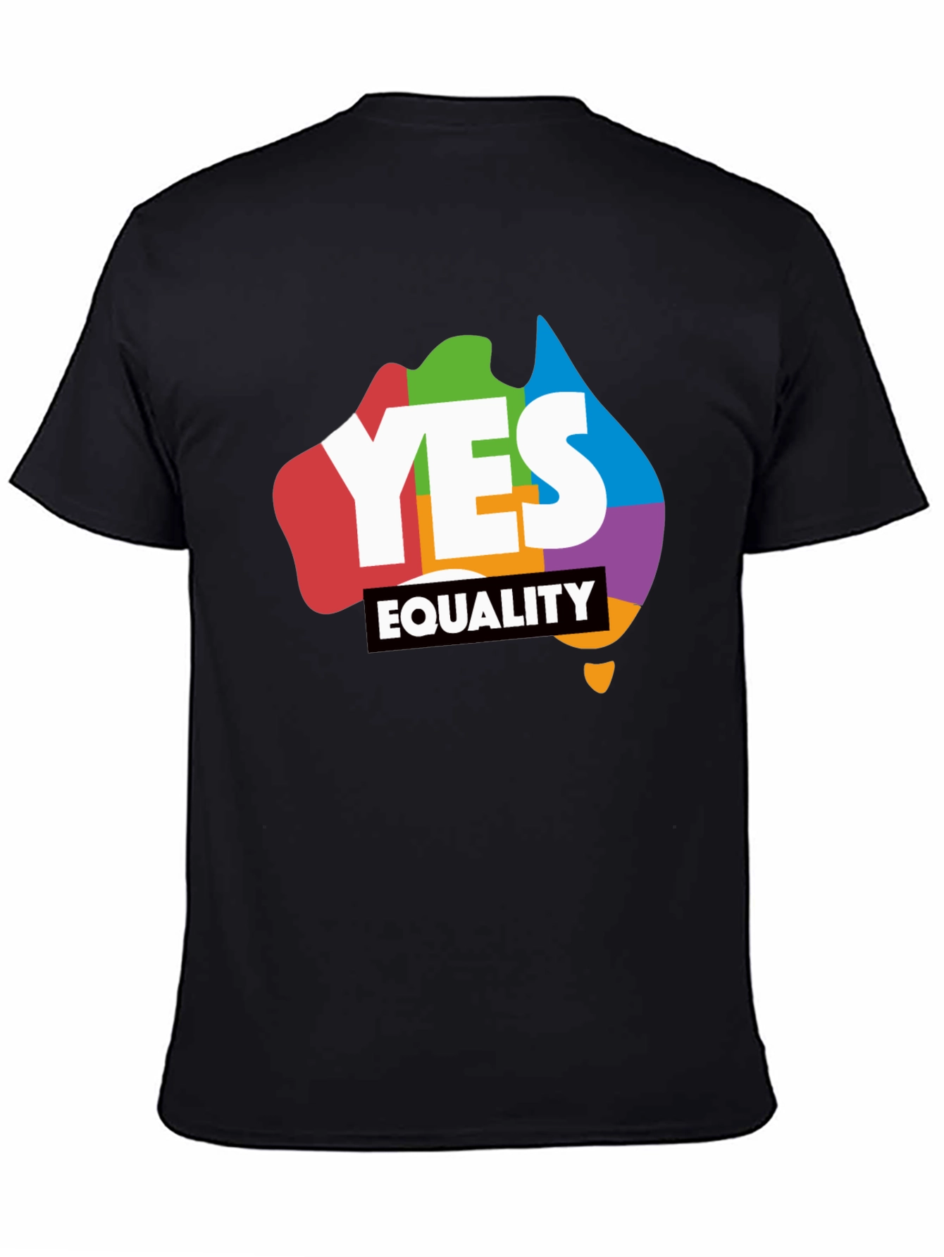 Yes Equality T-Shirt - Rainbow Australia Pride Tee