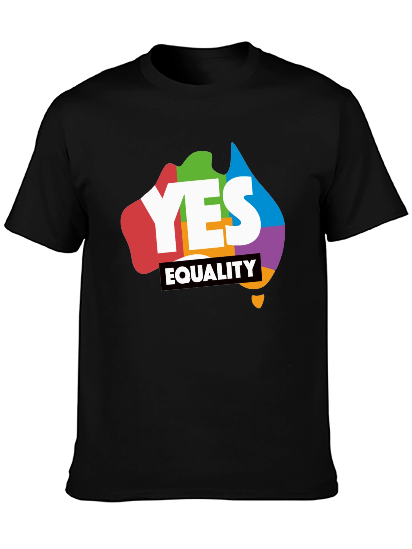 Yes Equality T-Shirt - Rainbow Australia Pride Tee
