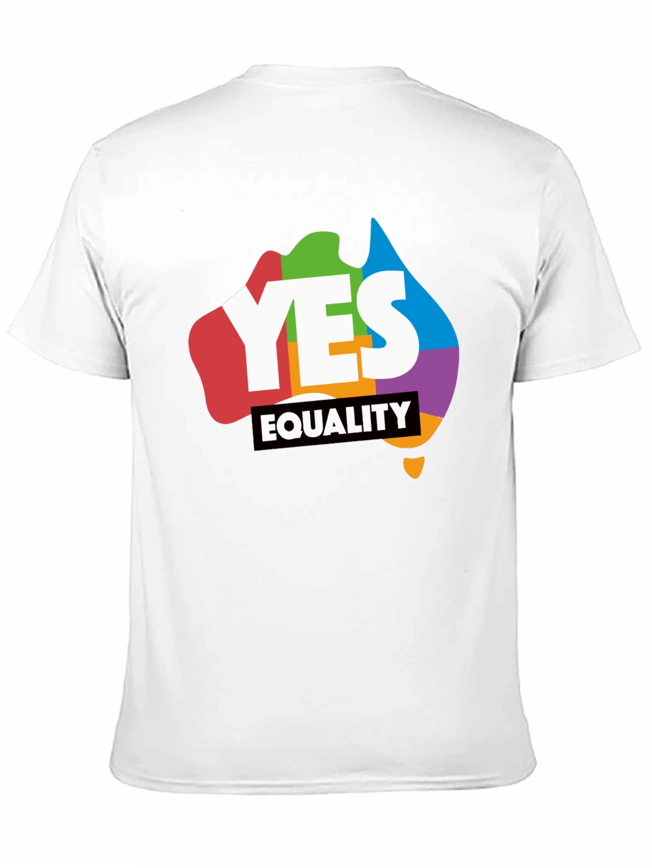 Yes Equality T-Shirt - Rainbow Australia Pride Tee