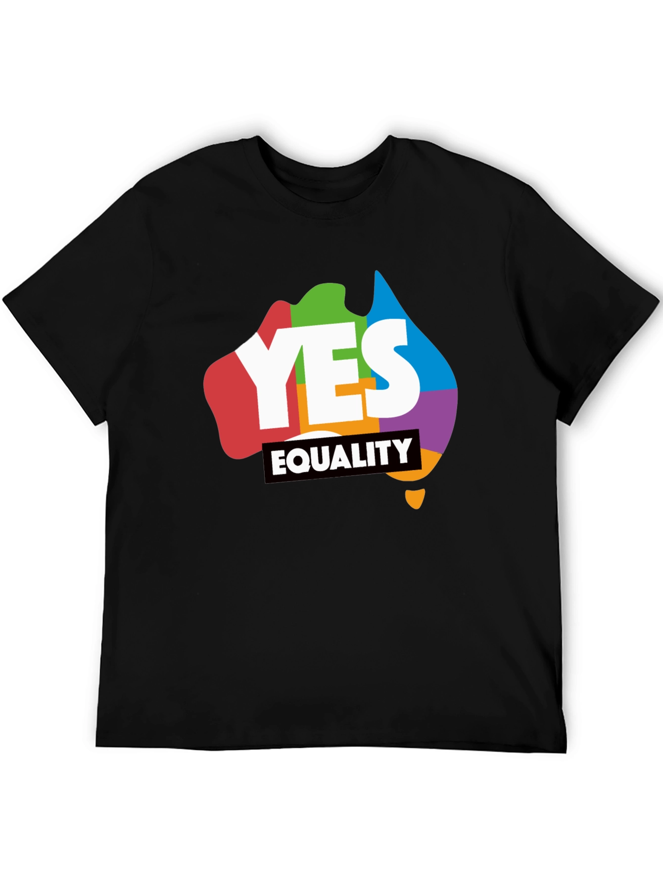 Yes Equality T-Shirt - Rainbow Australia Pride Tee