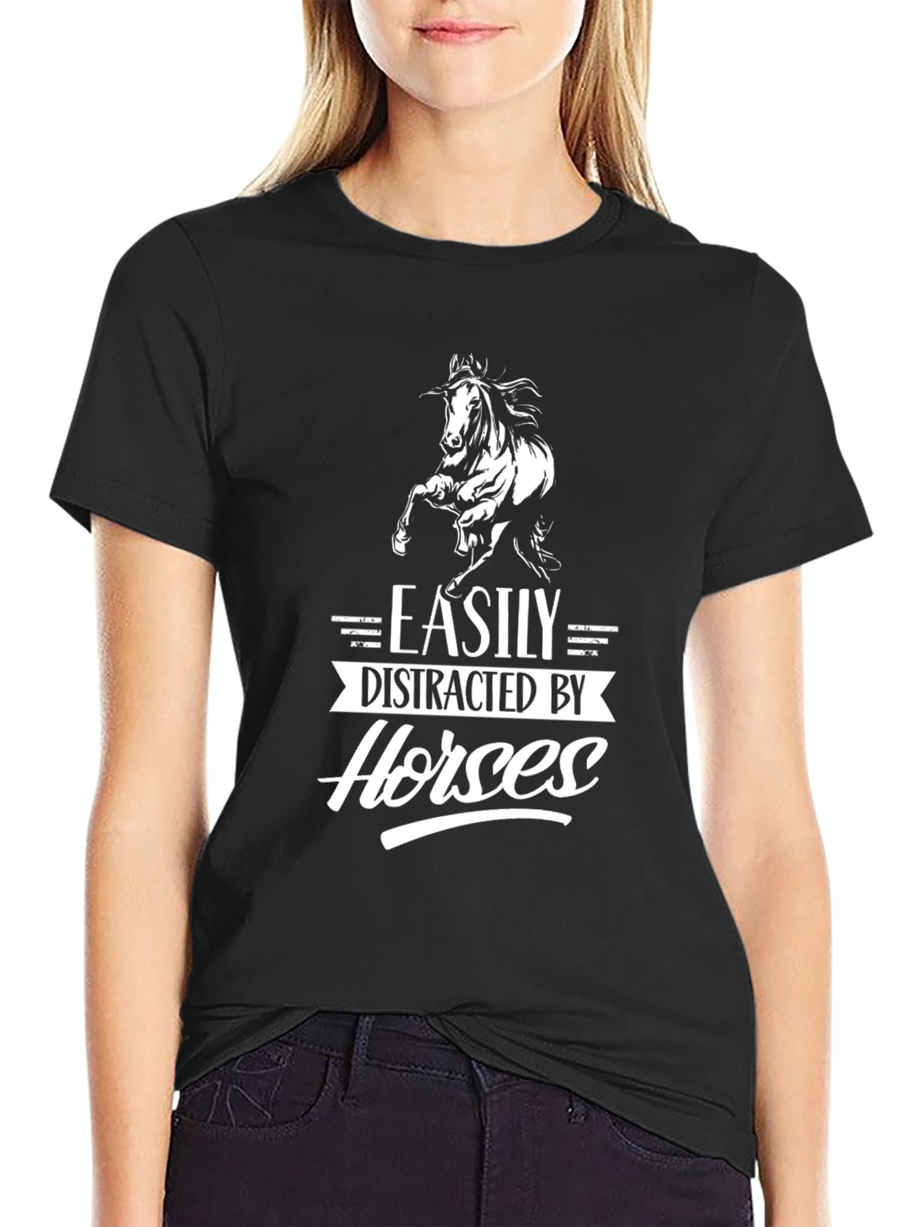 Easily Distracted by Horses Graphic Tee