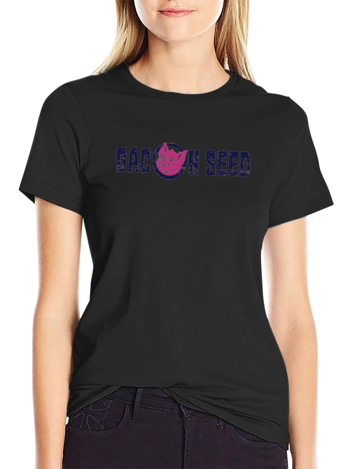 Bacon Seed Pig Graphic T-Shirt - Soft Cotton Tee