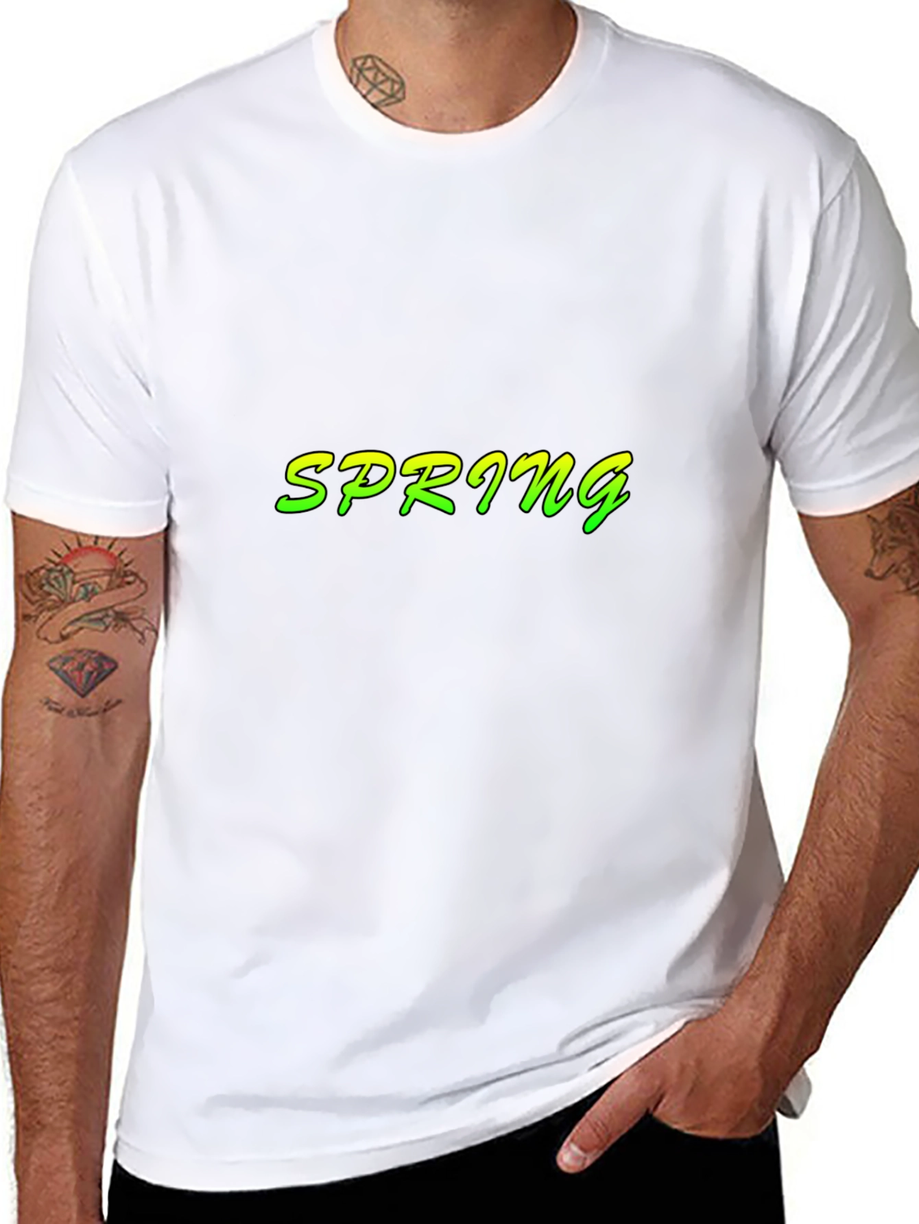 Spring T-Shirt - Black - Short Sleeve