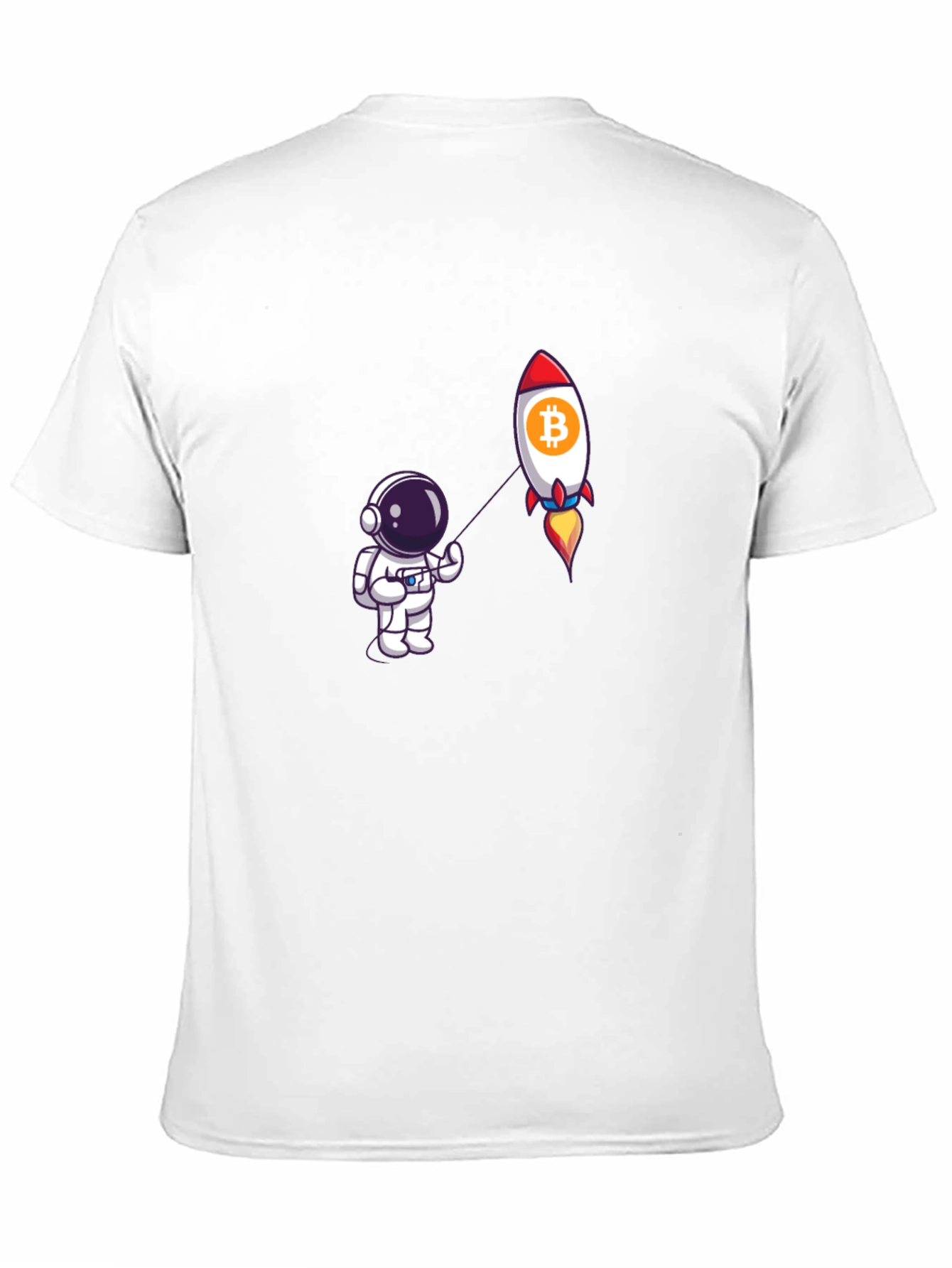 Bitcoin Rocket Astronaut Graphic Tee - Black