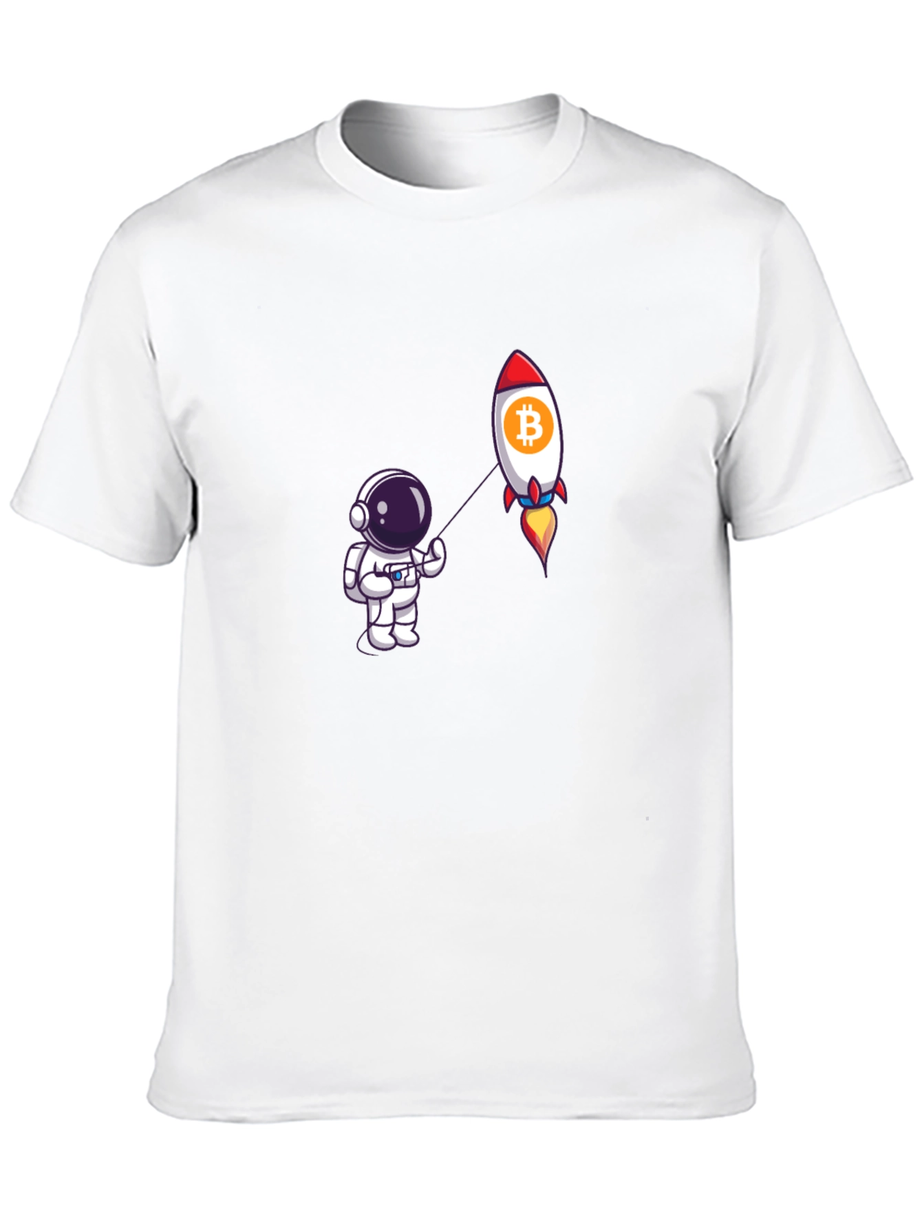 Bitcoin Rocket Astronaut Graphic Tee - Black