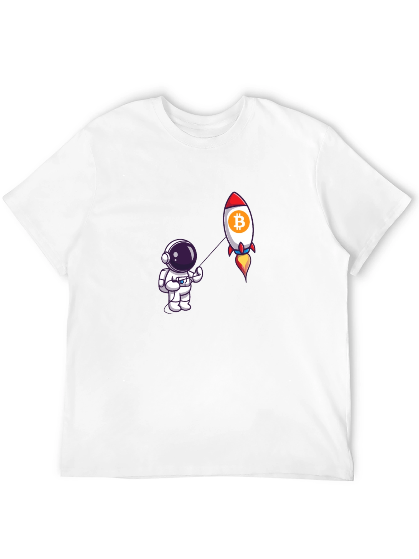 Bitcoin Rocket Astronaut Graphic Tee - Black