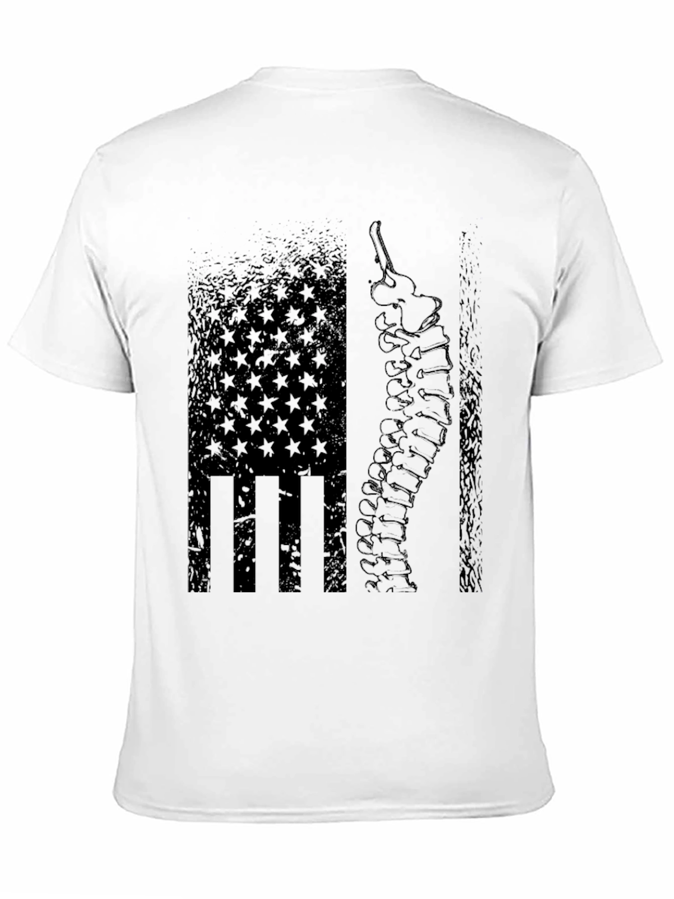 Chiropractor American Flag Spine T-Shirt