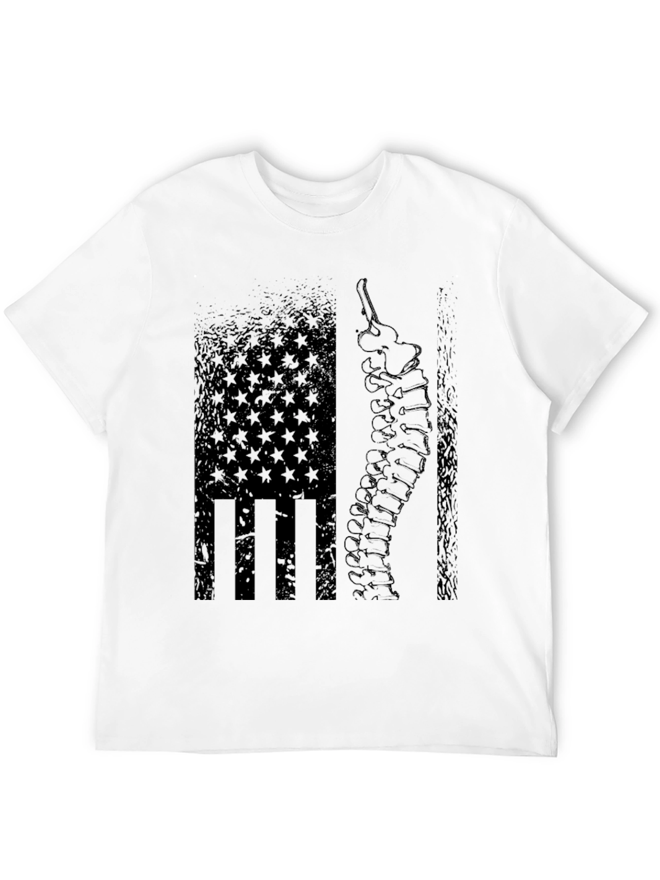 Chiropractor American Flag Spine T-Shirt