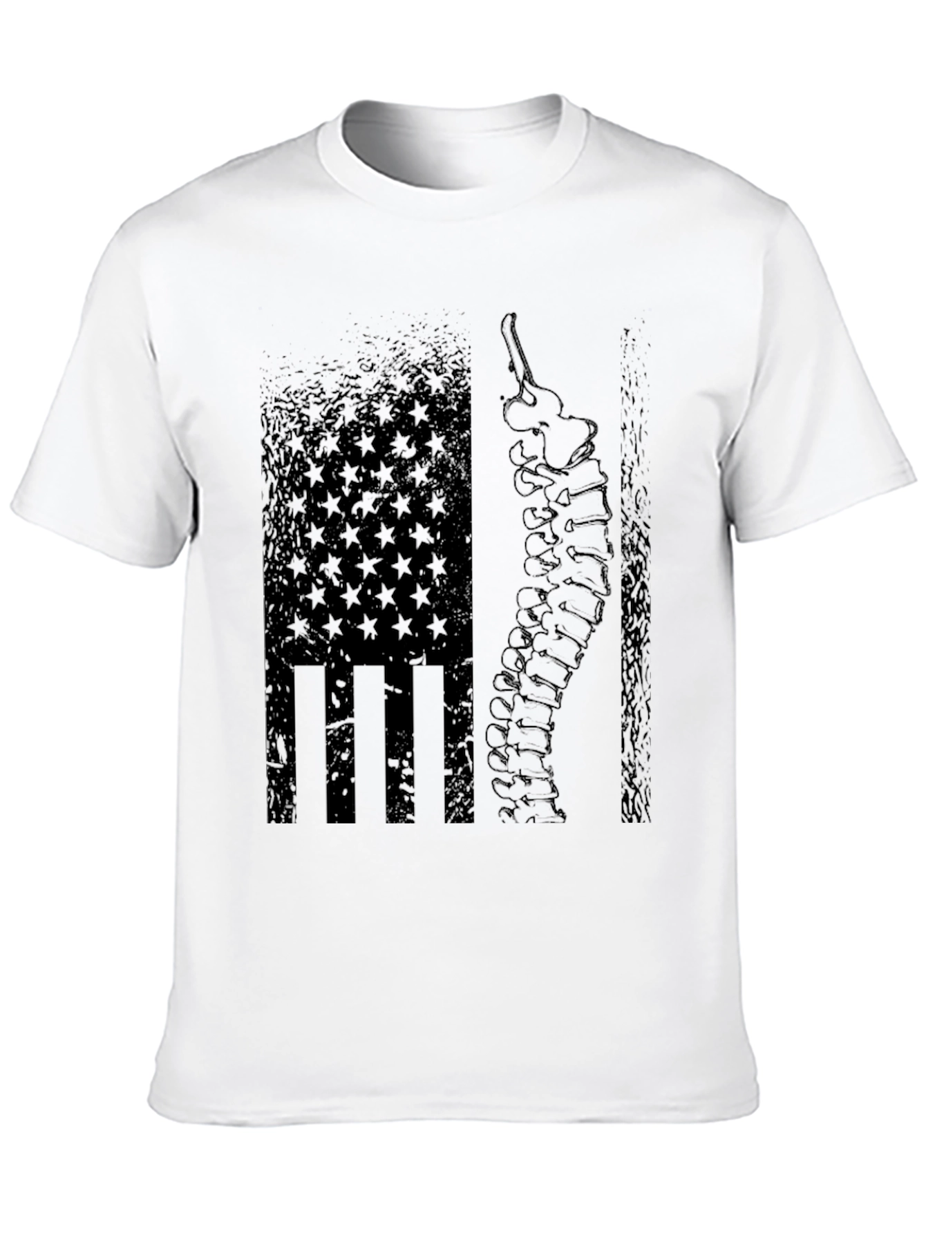 Chiropractor American Flag Spine T-Shirt
