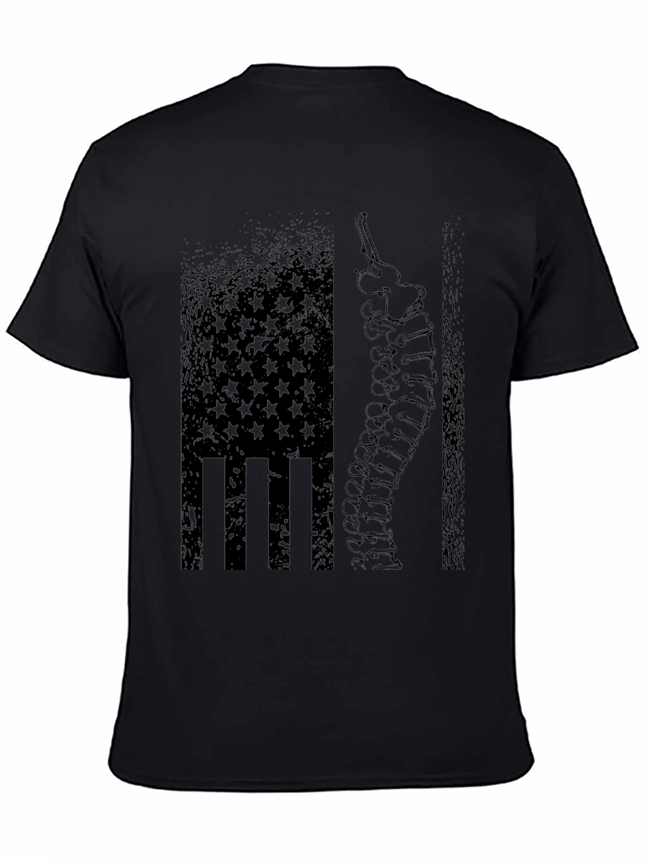 Chiropractor American Flag Spine T-Shirt
