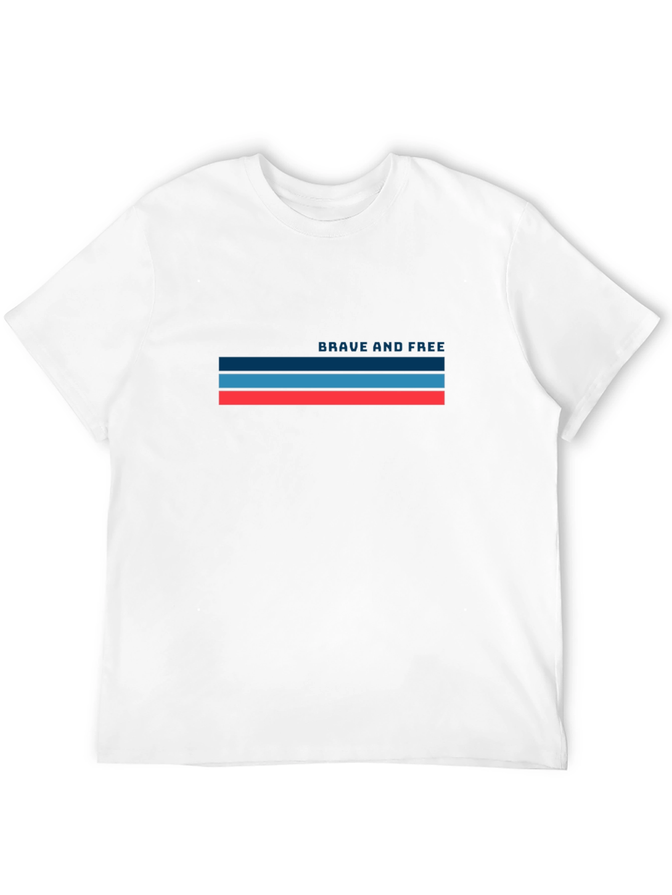 Brave and Free Graphic Tee - Stylish Black T-Shirt