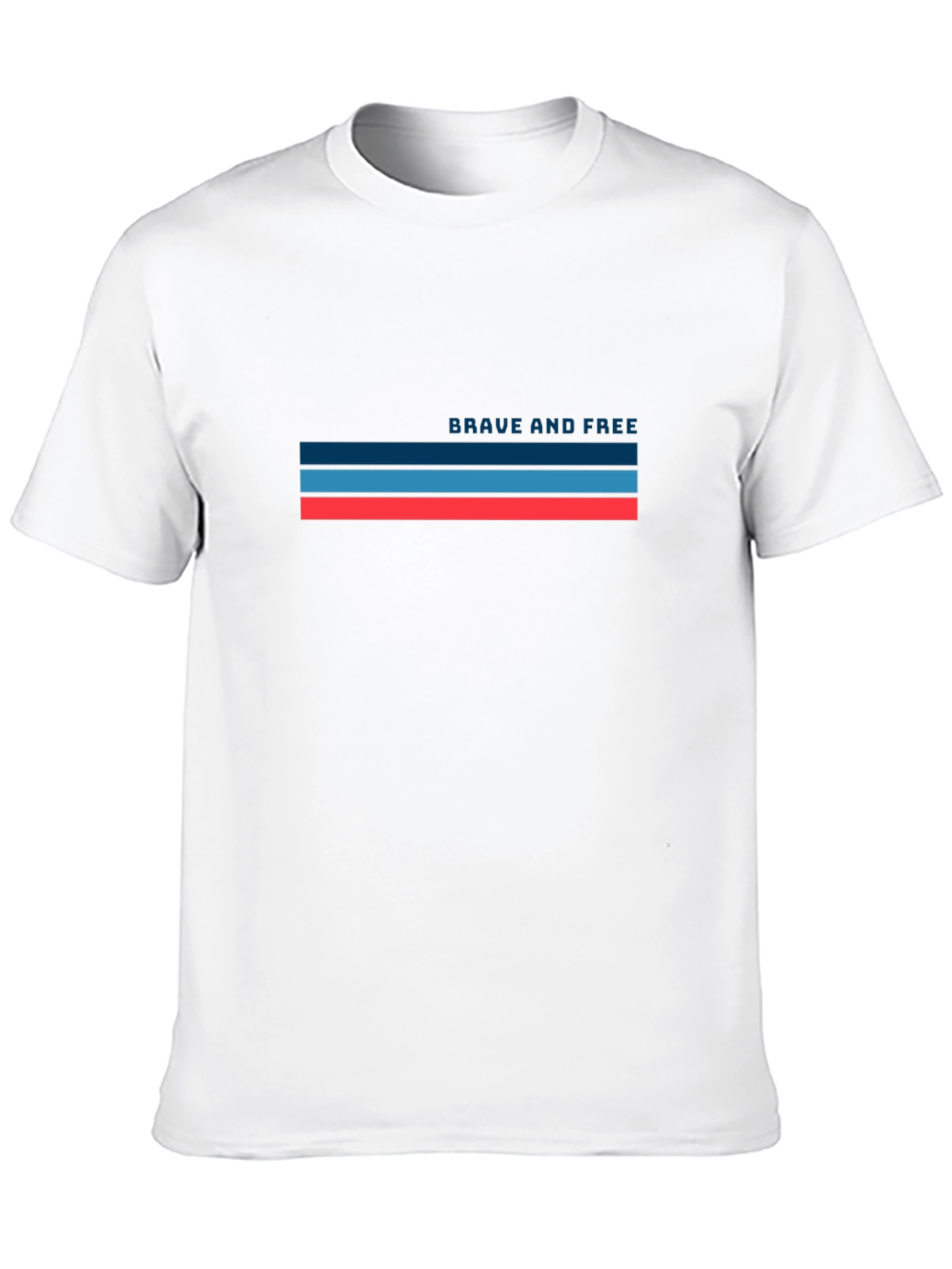 Brave and Free Graphic Tee - Stylish Black T-Shirt