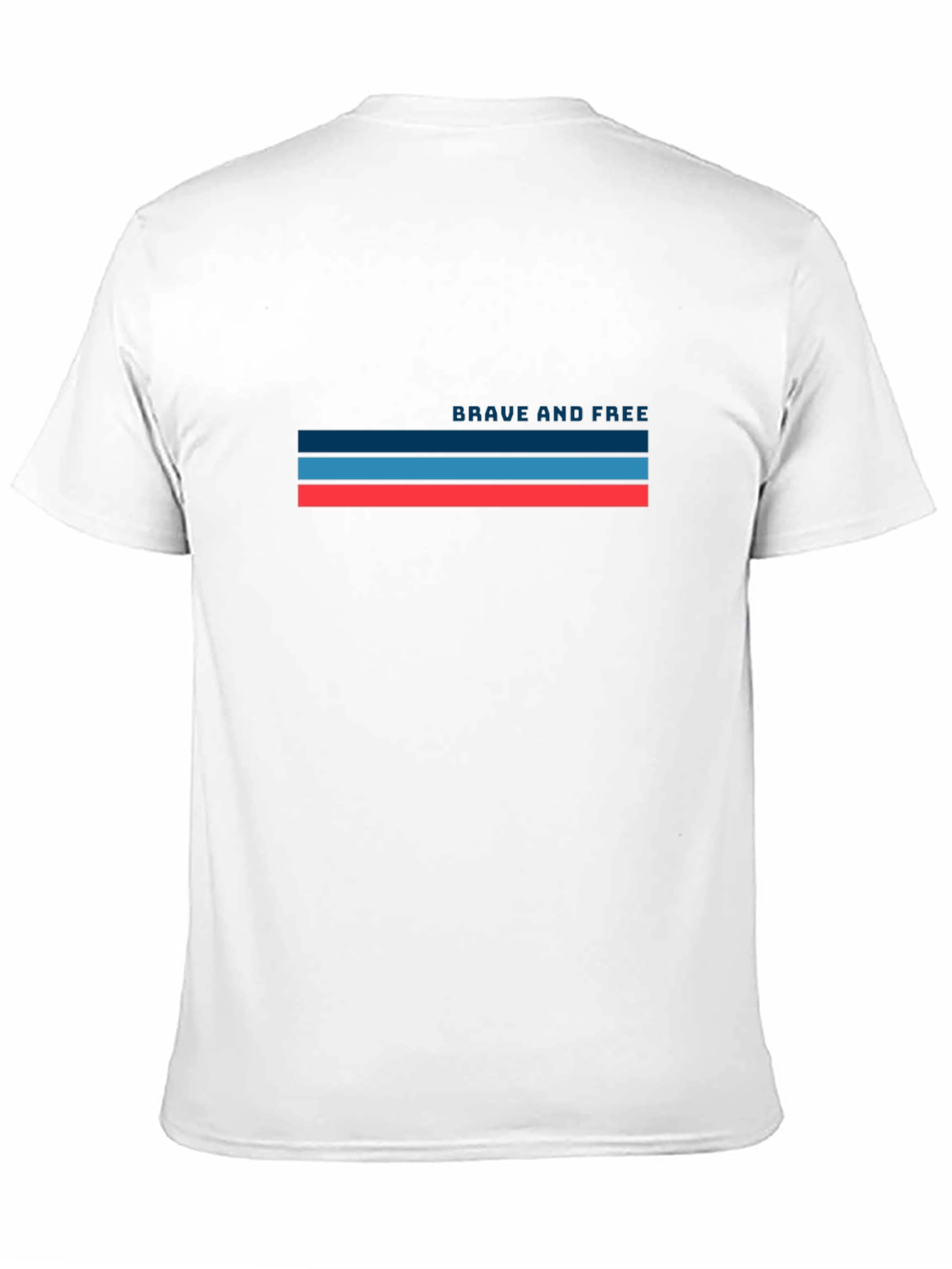 Brave and Free Graphic Tee - Stylish Black T-Shirt
