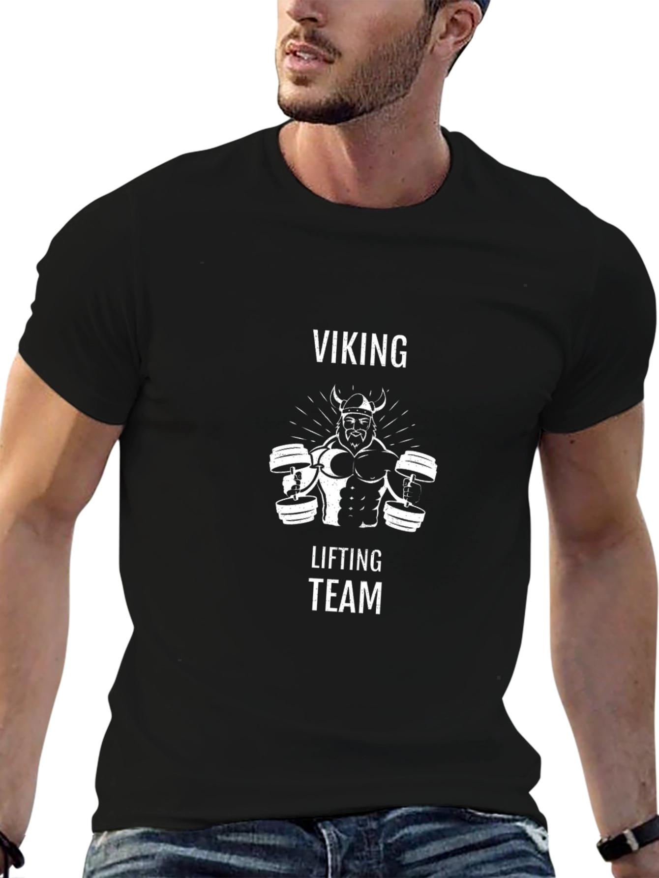 Viking Lifting Team Black Graphic Tee