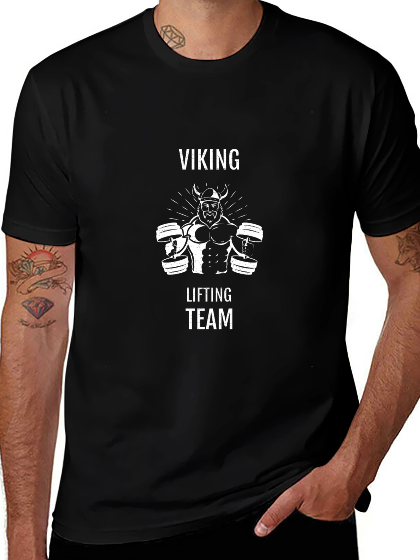 Viking Lifting Team Black Graphic Tee
