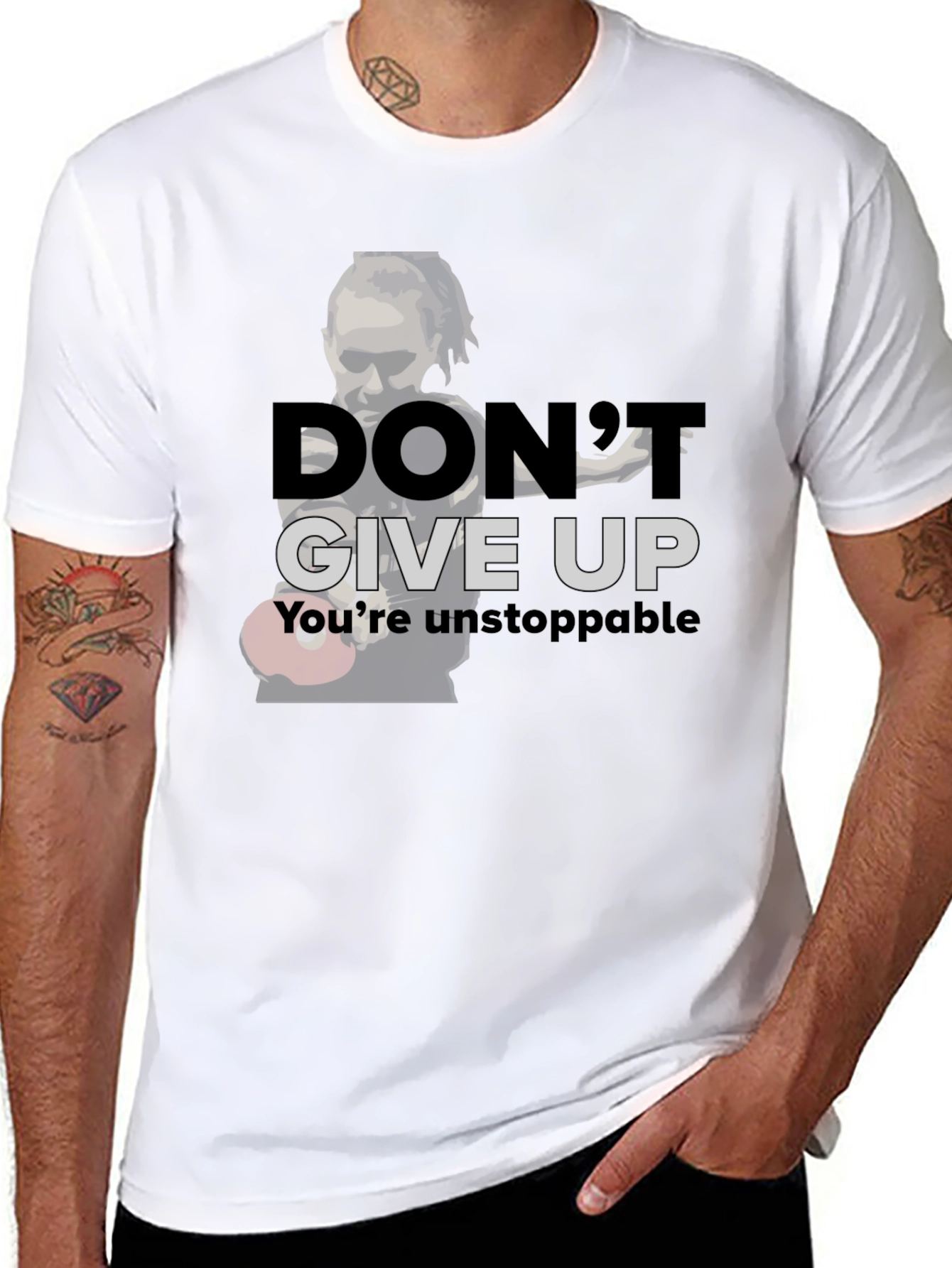 Dont Give Up T-Shirt - Boxing Motivation