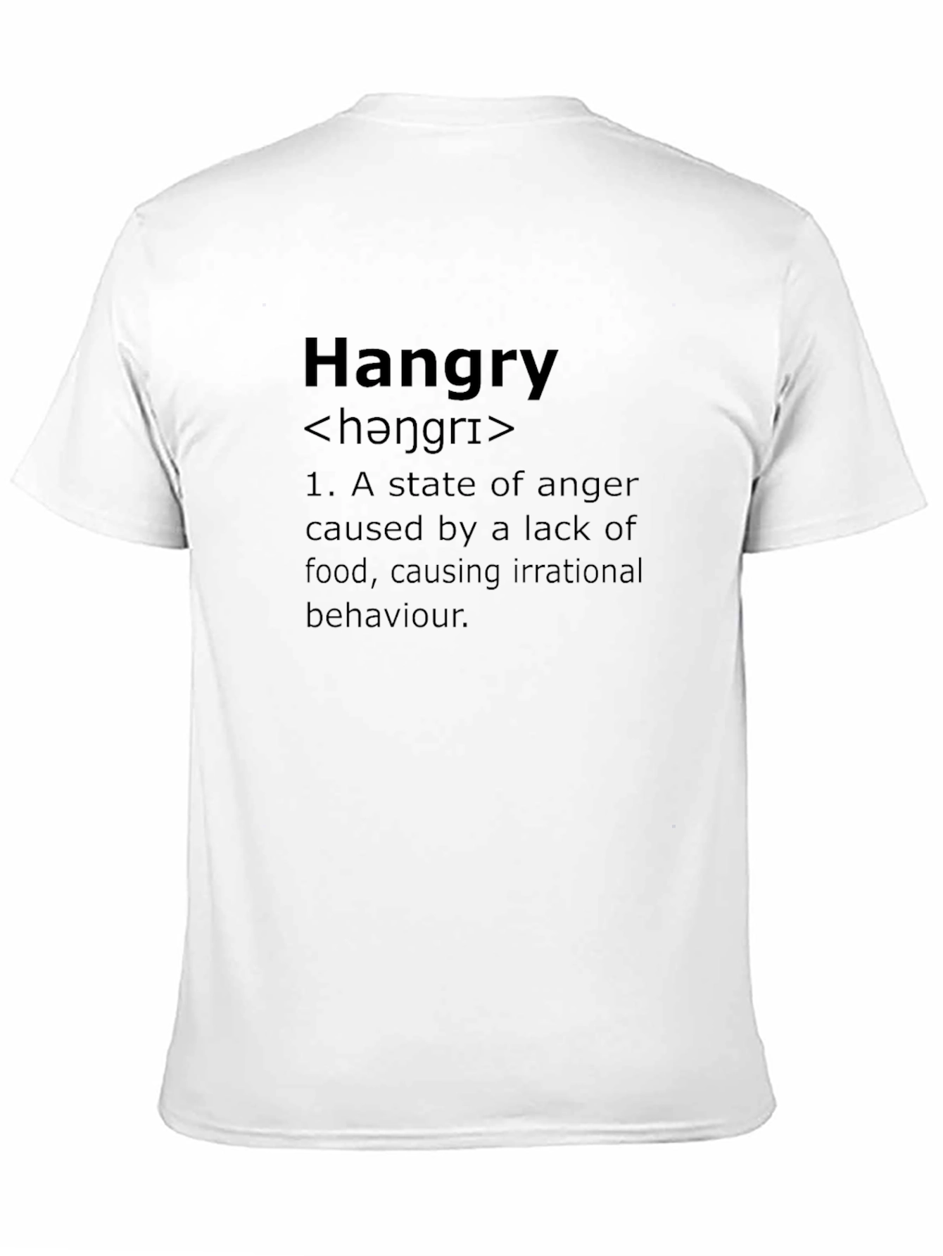 Hangry Definition Black T-Shirt