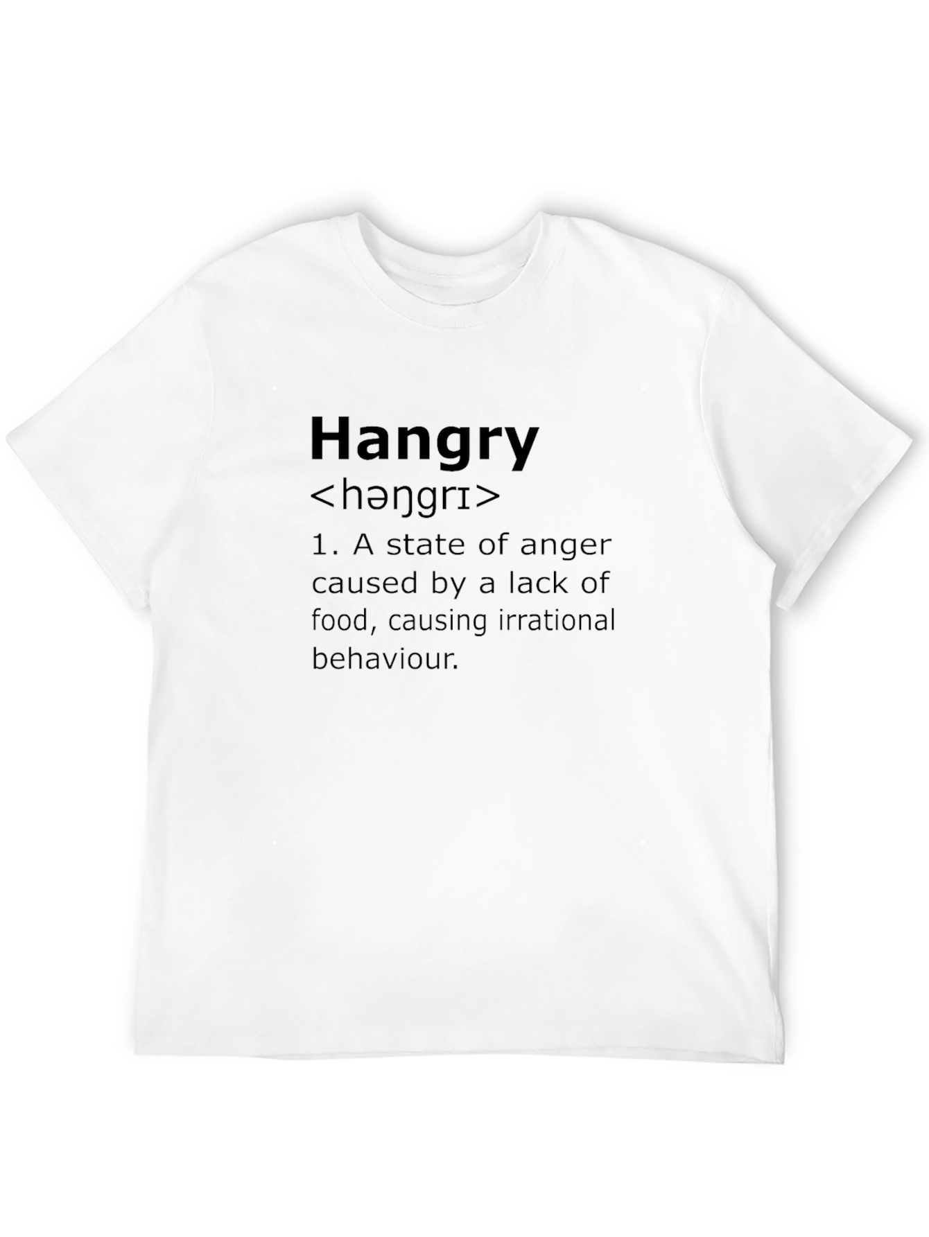 Hangry Definition Black T-Shirt