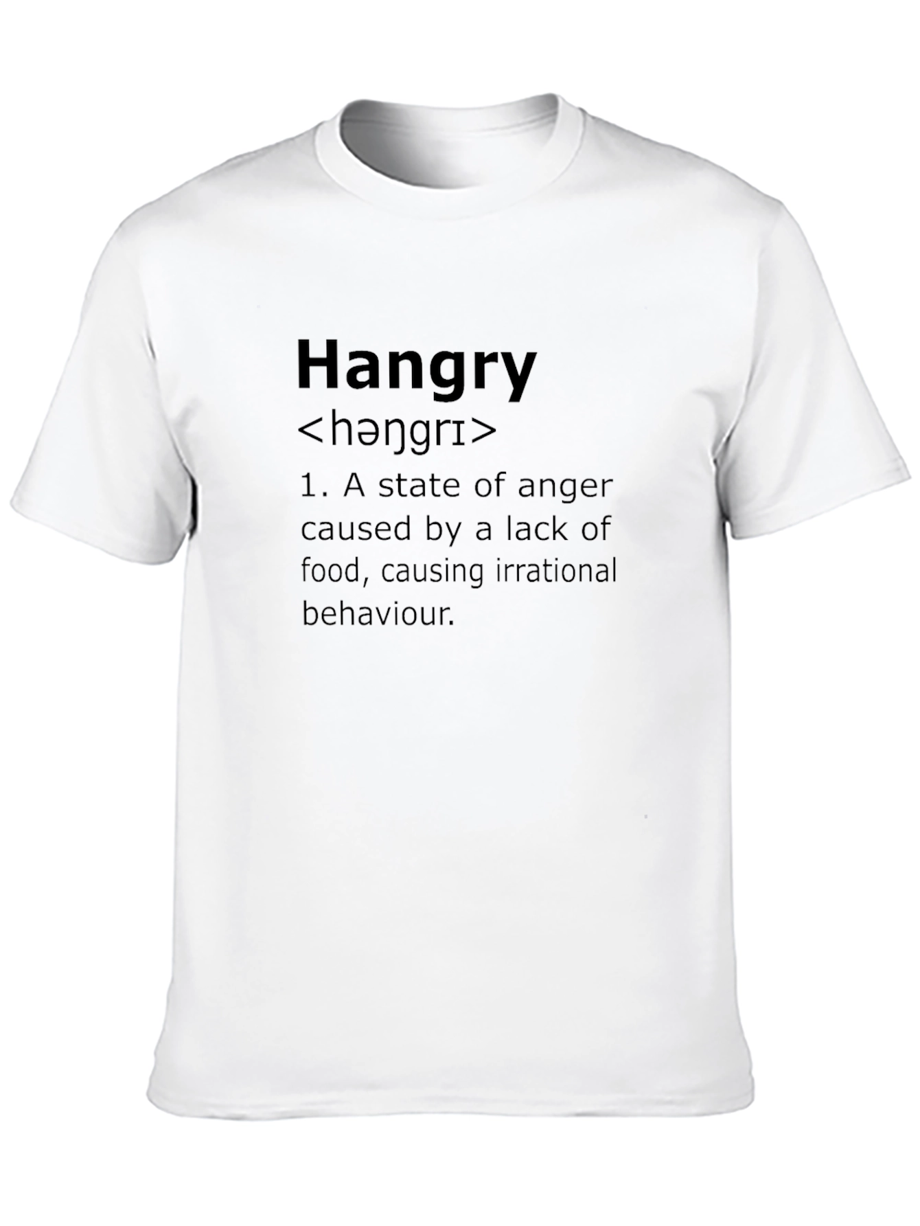 Hangry Definition Black T-Shirt
