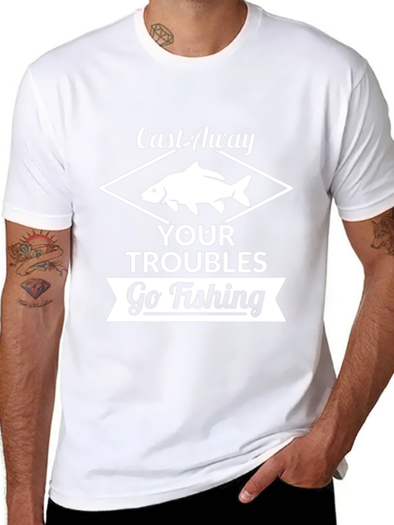 Cast Away Your Troubles Fishing T-Shirt