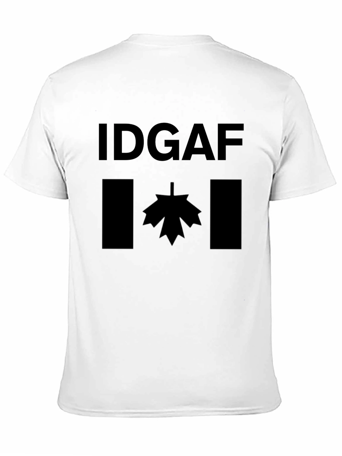IDGAF Canada Flag Graphic T-Shirt - Black