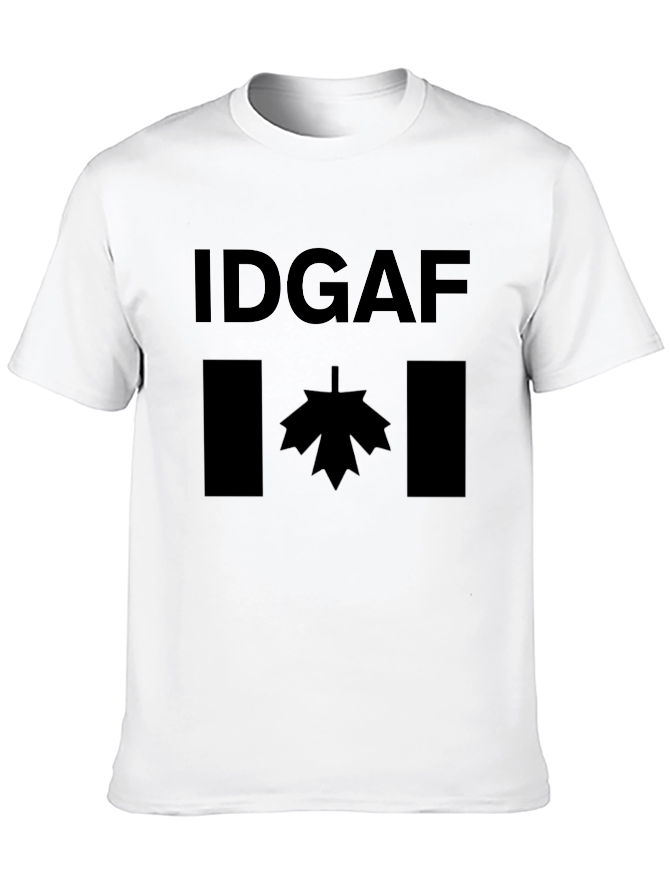 IDGAF Canada Flag Graphic T-Shirt - Black