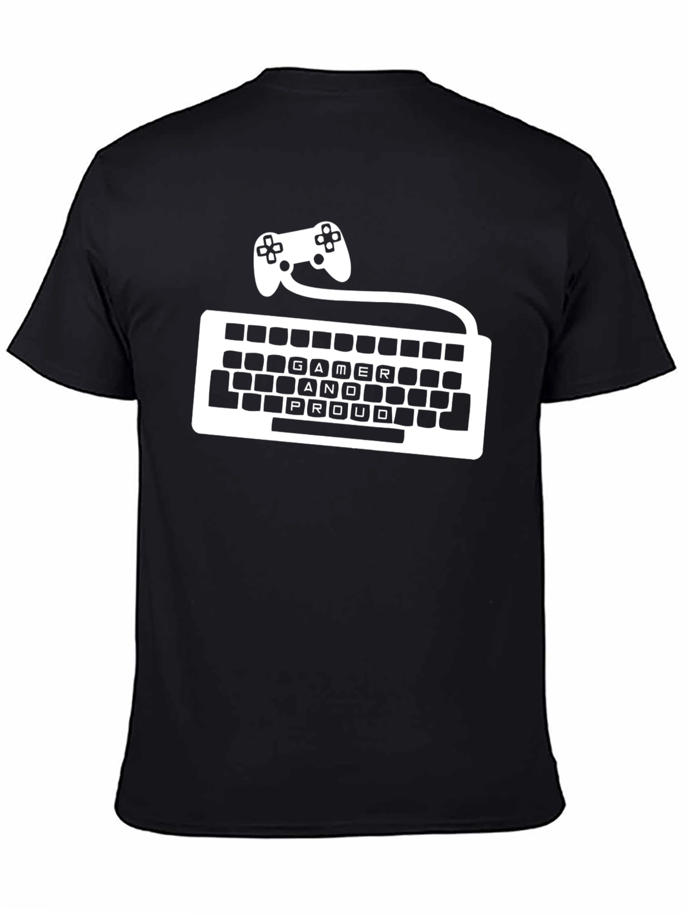 Gamer Proud T-Shirt - Keyboard & Controller Design