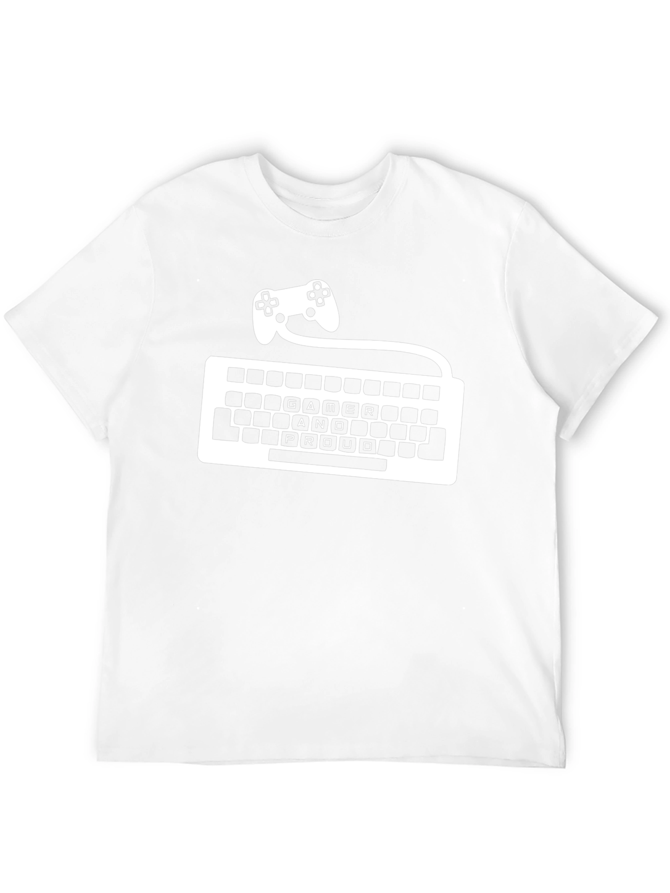 Gamer Proud T-Shirt - Keyboard & Controller Design