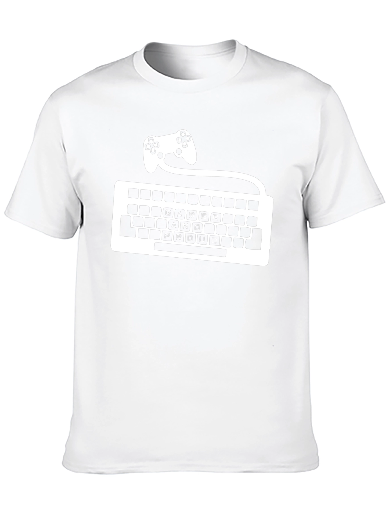 Gamer Proud T-Shirt - Keyboard & Controller Design