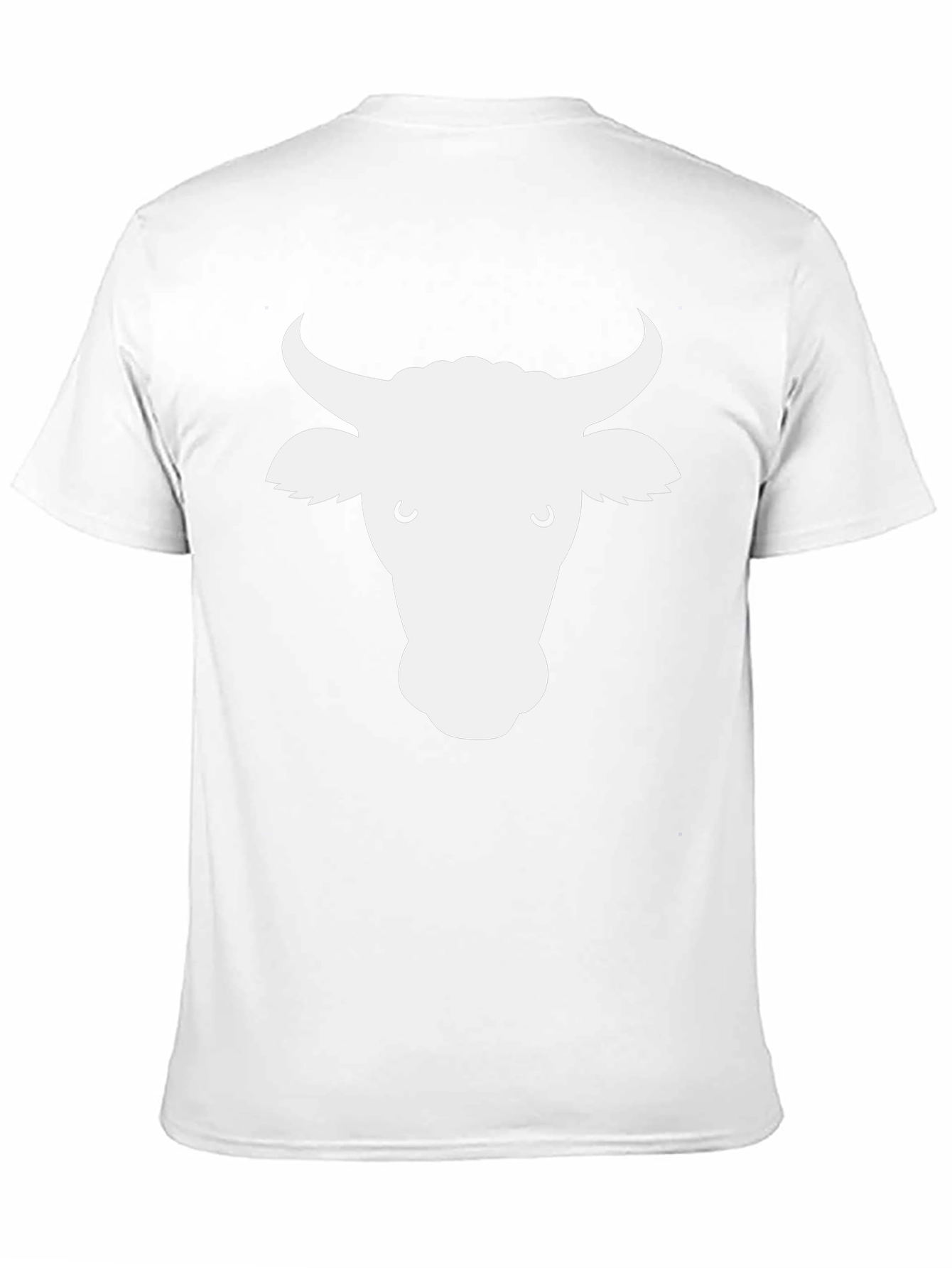 Cow Face Graphic Tee - Black Cotton T-Shirt